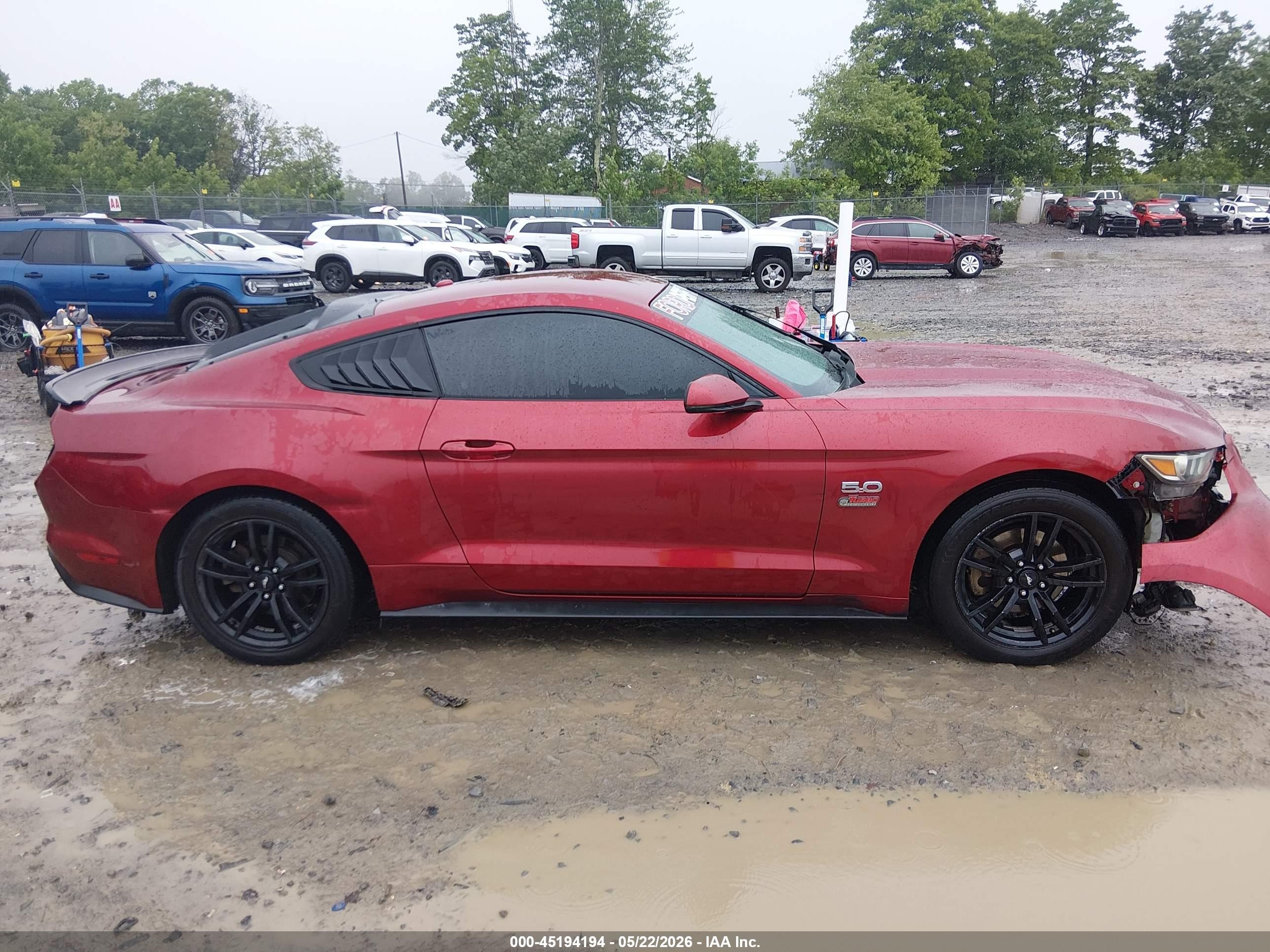 2015 Ford Mustang Ecoboost Red vin: 1FA6P8TH6F5348845