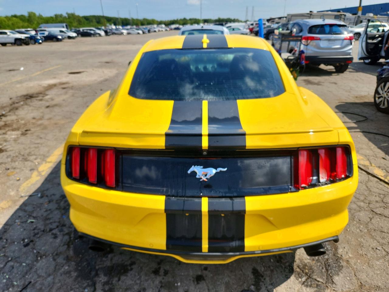 2015 Ford Mustang Yellow vin: 1FA6P8TH6F5367525