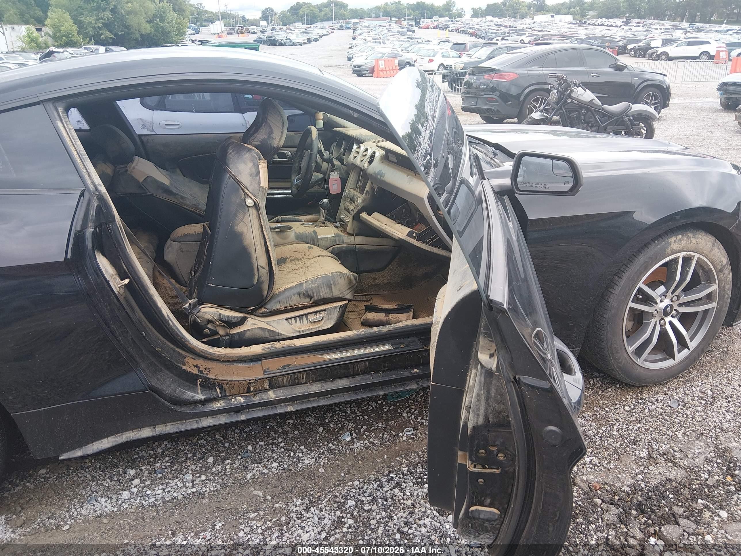 2015 Ford Mustang Ecoboost Black vin: 1FA6P8TH6F5368187