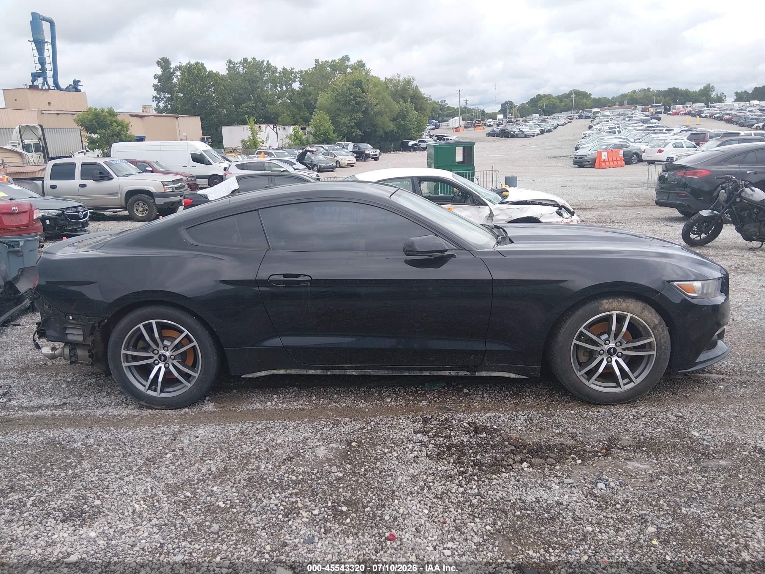 2015 Ford Mustang Ecoboost Black vin: 1FA6P8TH6F5368187
