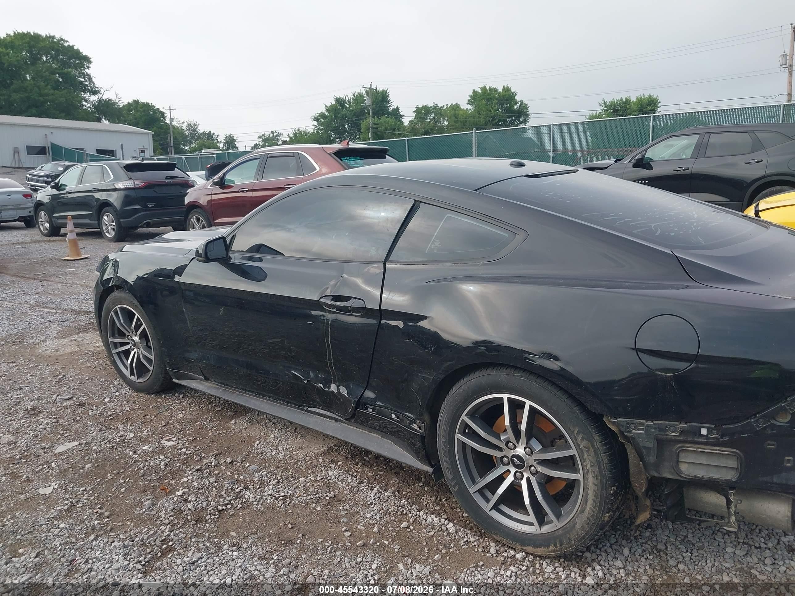 2015 Ford Mustang Ecoboost Black vin: 1FA6P8TH6F5368187