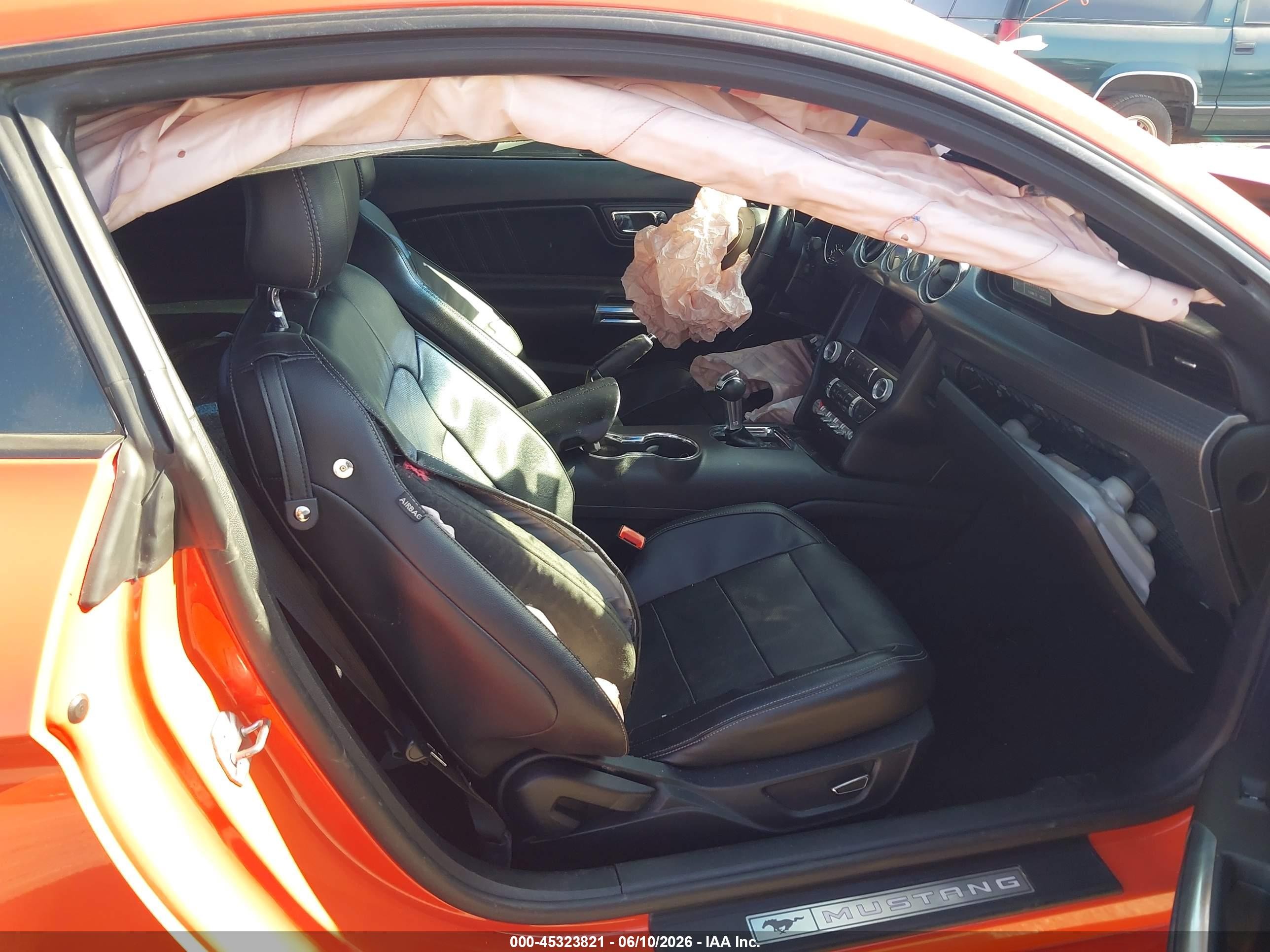 2015 Ford Mustang Ecoboost Orange vin: 1FA6P8TH6F5380579