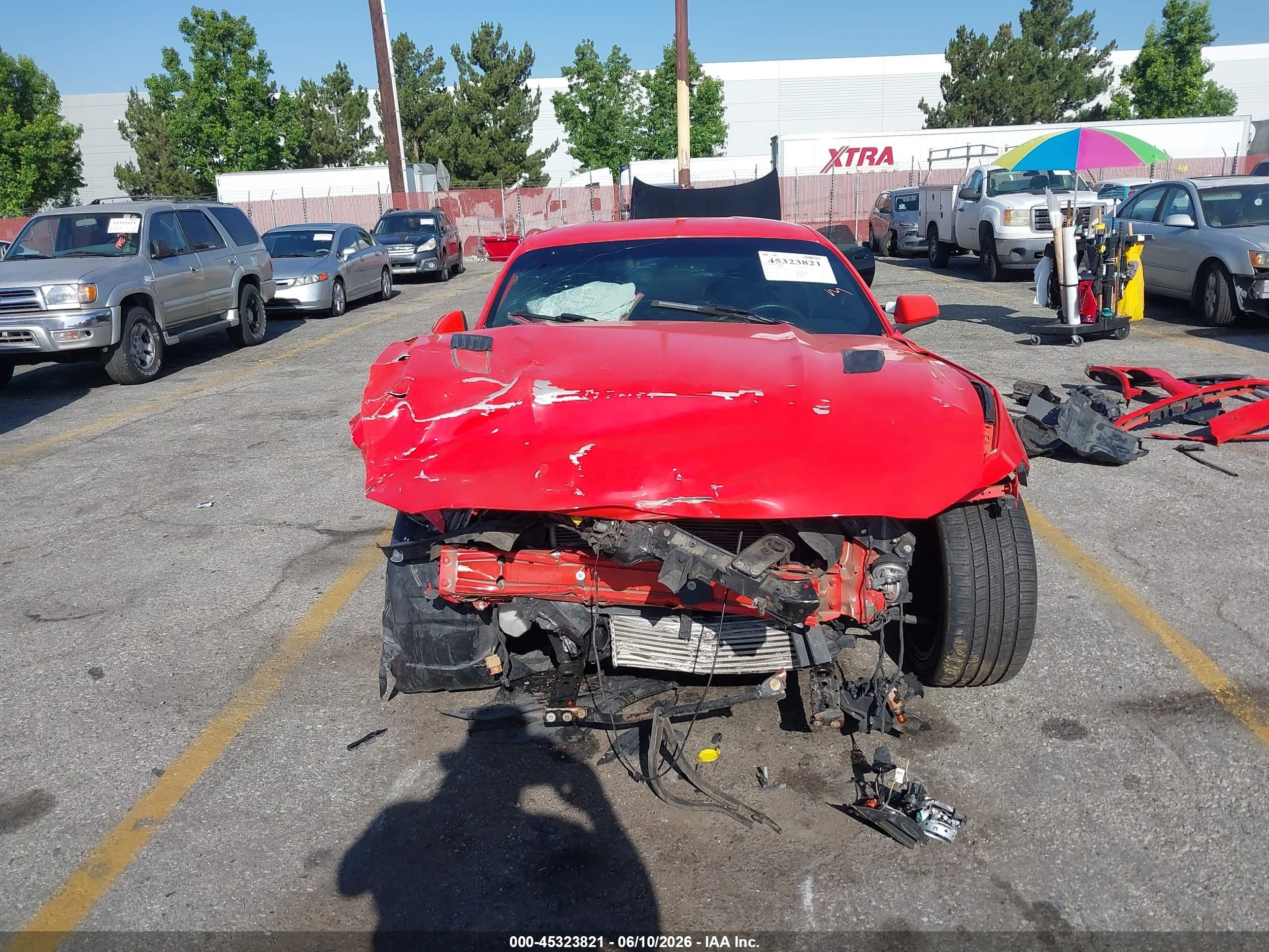 2015 Ford Mustang Ecoboost Orange vin: 1FA6P8TH6F5380579