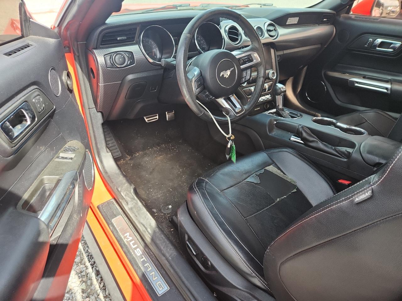 2015 Ford Mustang Orange vin: 1FA6P8TH6F5385166