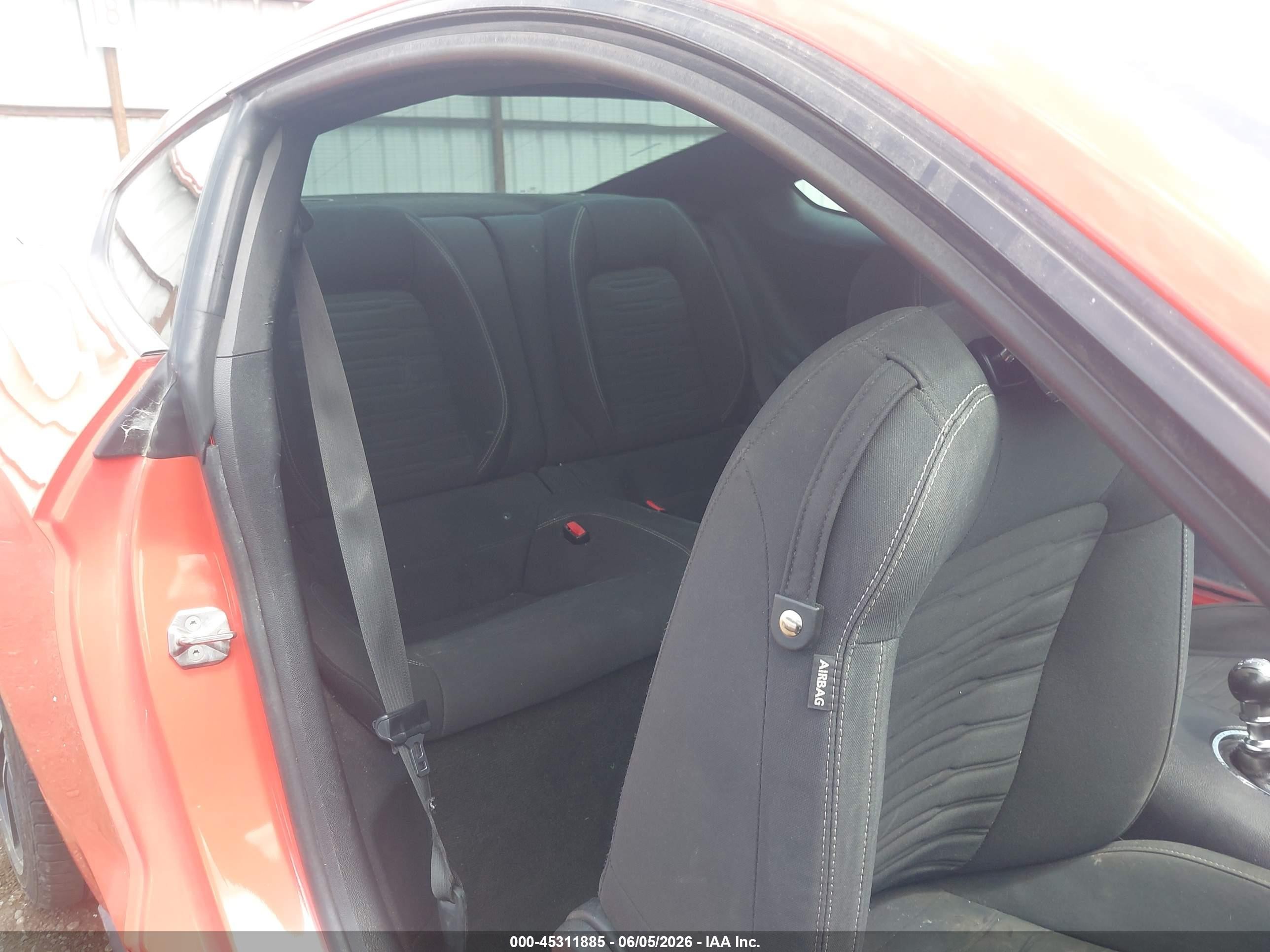 2015 Ford Mustang Ecoboost Orange vin: 1FA6P8TH6F5418778