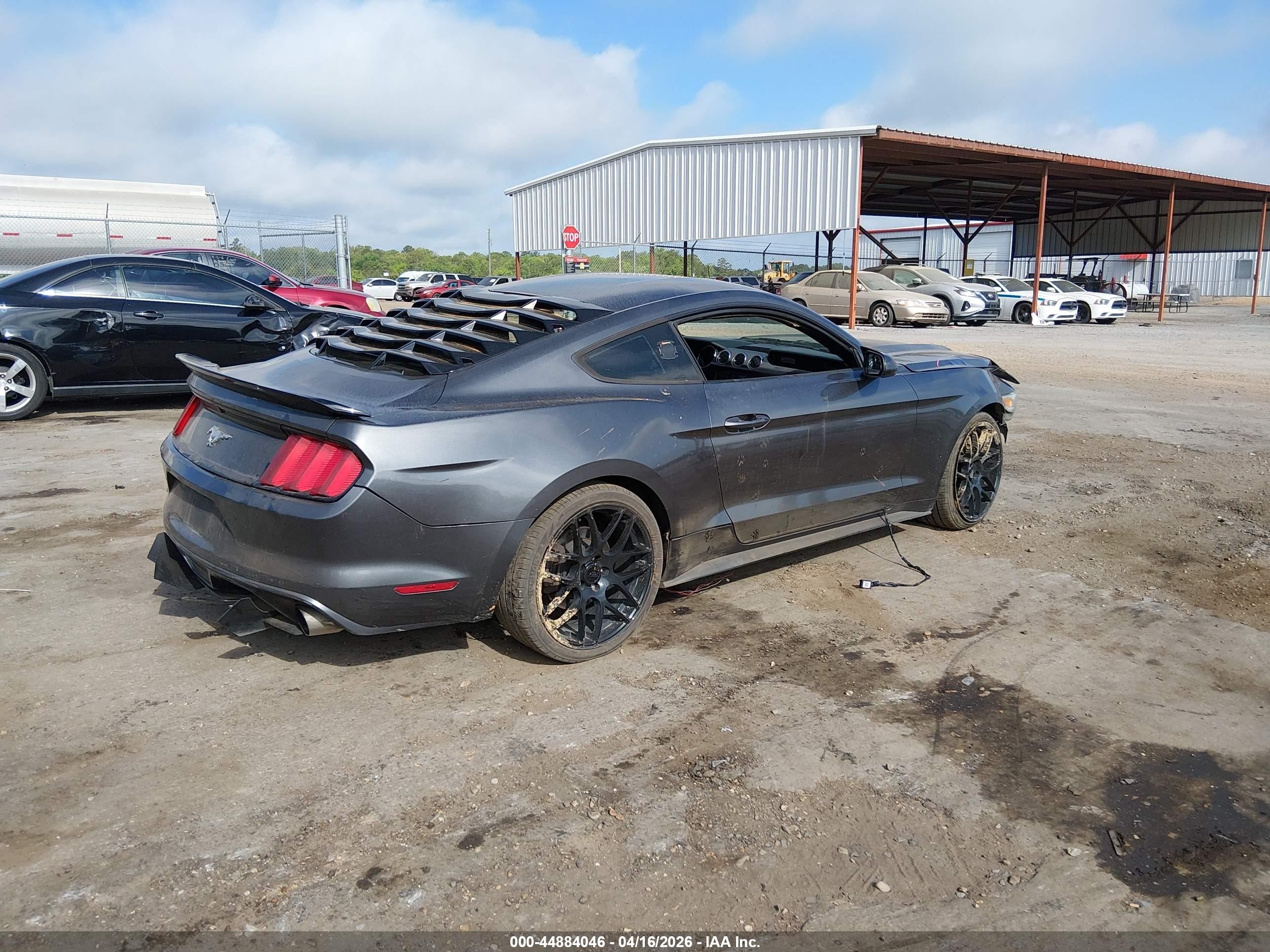 2015 Ford Mustang Ecoboost Black vin: 1FA6P8TH6F5433121