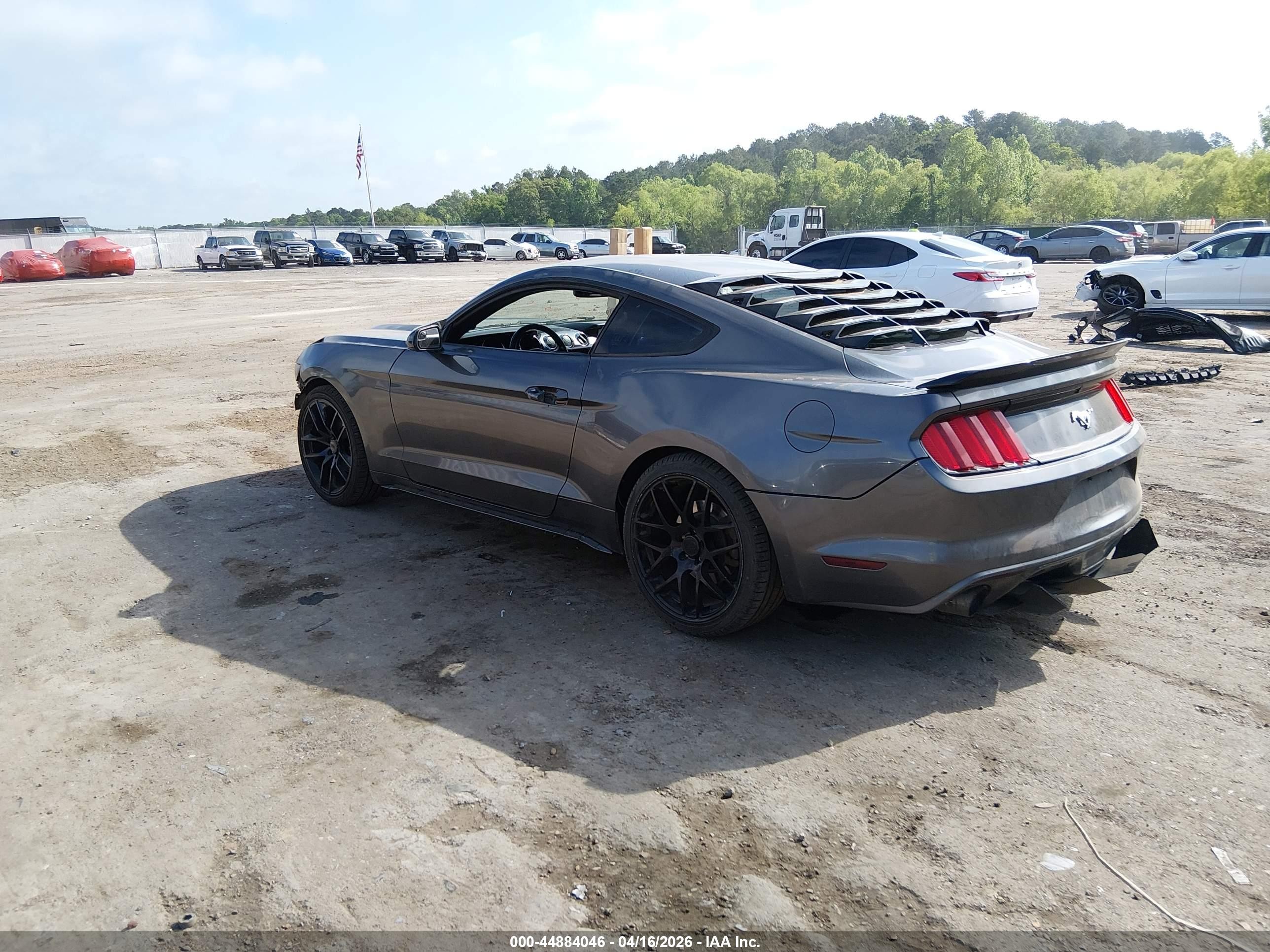 2015 Ford Mustang Ecoboost Black vin: 1FA6P8TH6F5433121