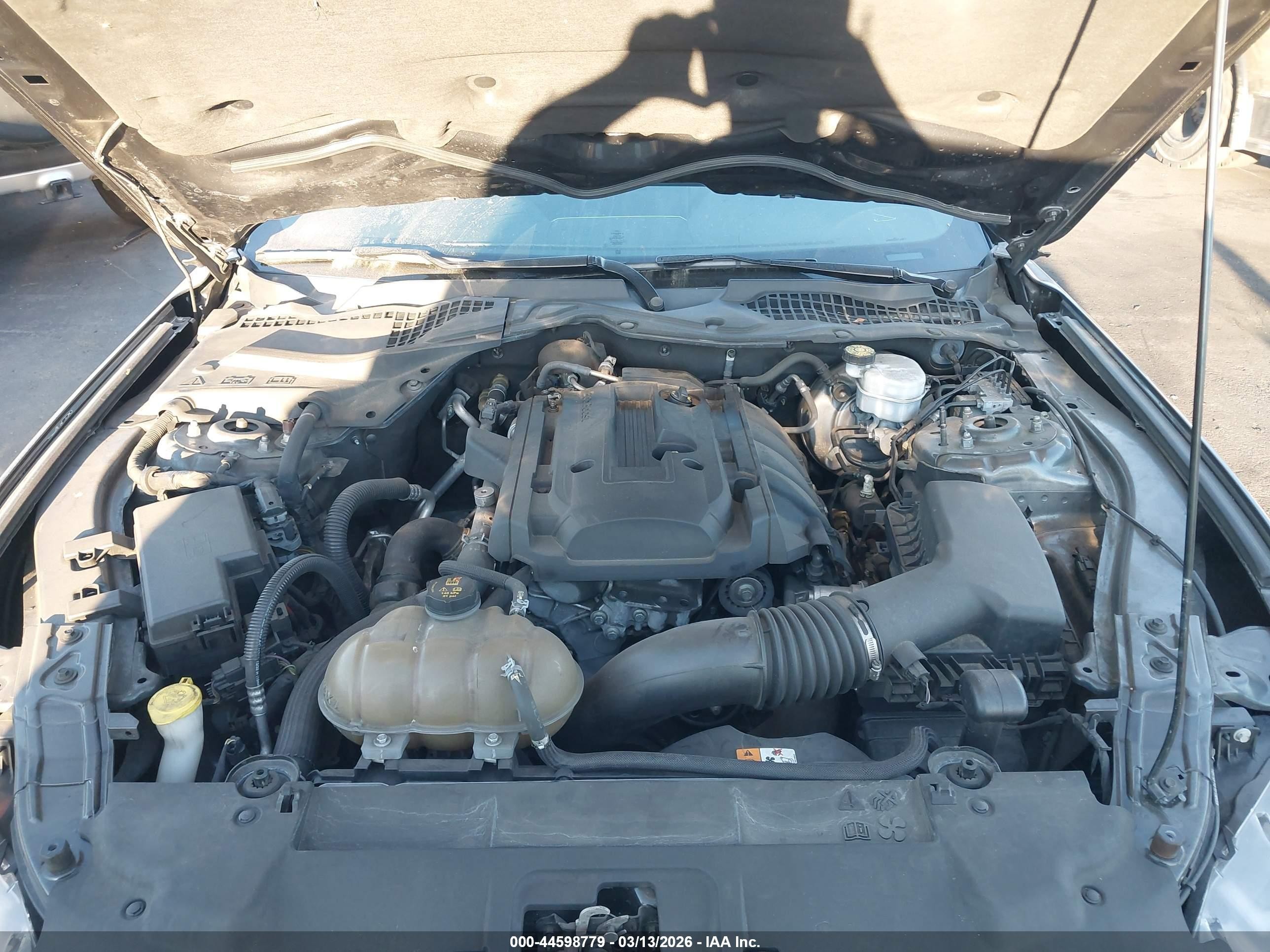 2018 Ford Mustang Ecoboost Gray vin: 1FA6P8TH6J5143731