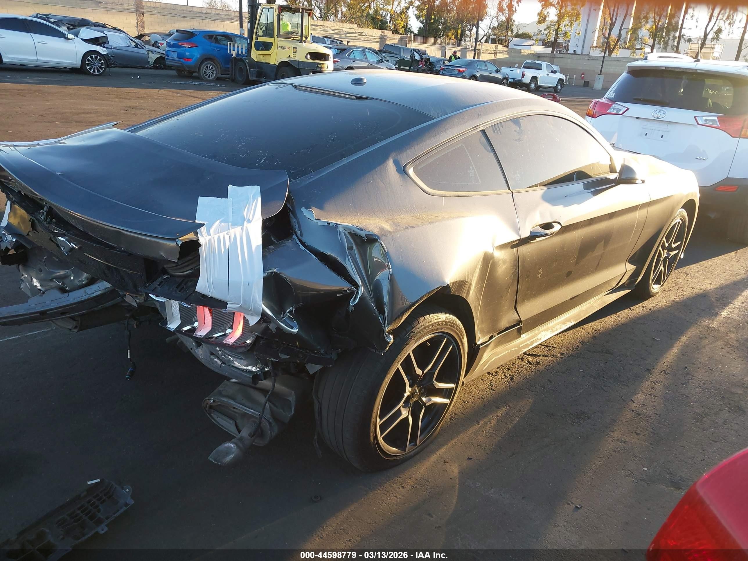 2018 Ford Mustang Ecoboost Gray vin: 1FA6P8TH6J5143731