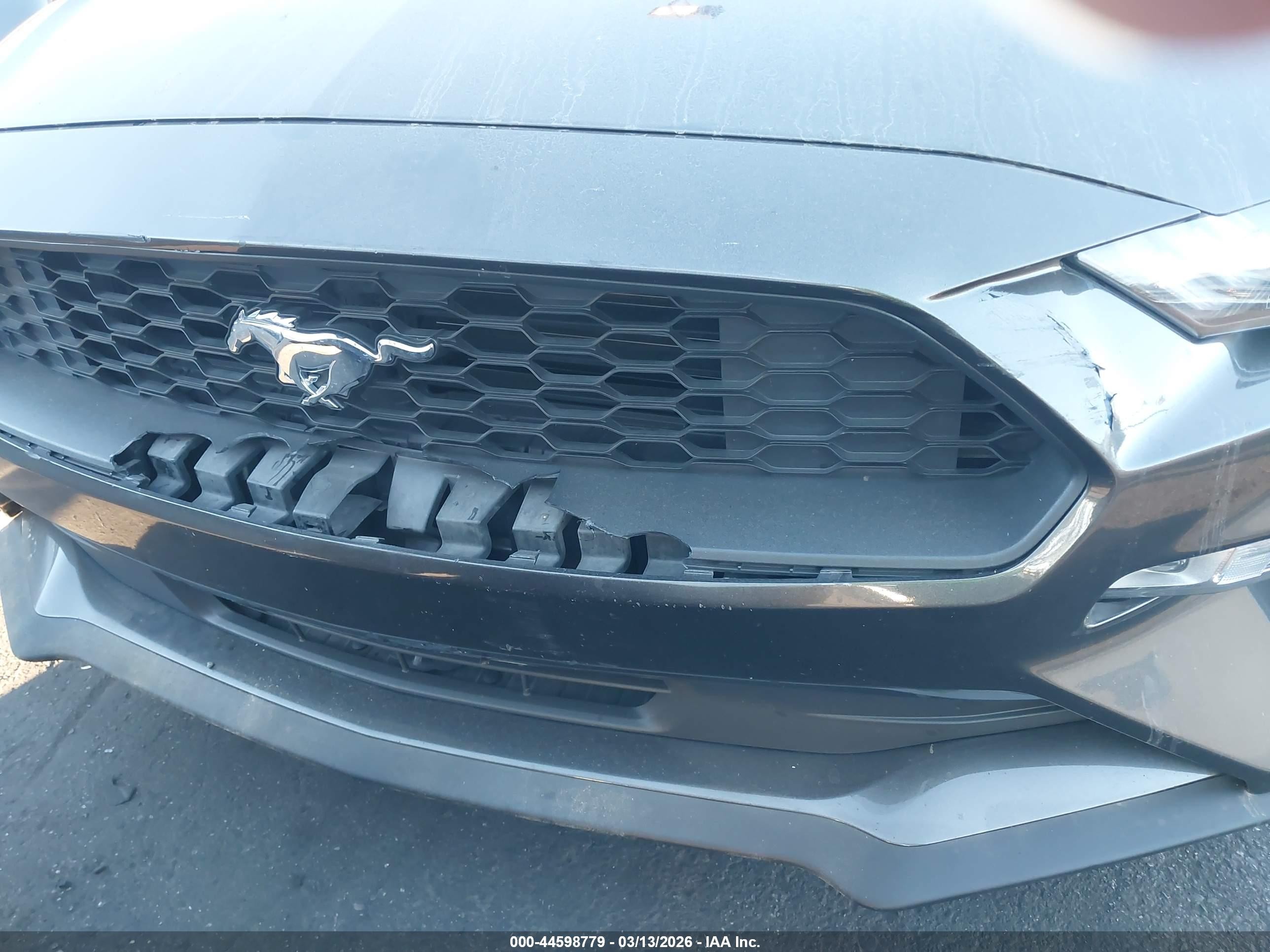 2018 Ford Mustang Ecoboost Gray vin: 1FA6P8TH6J5143731