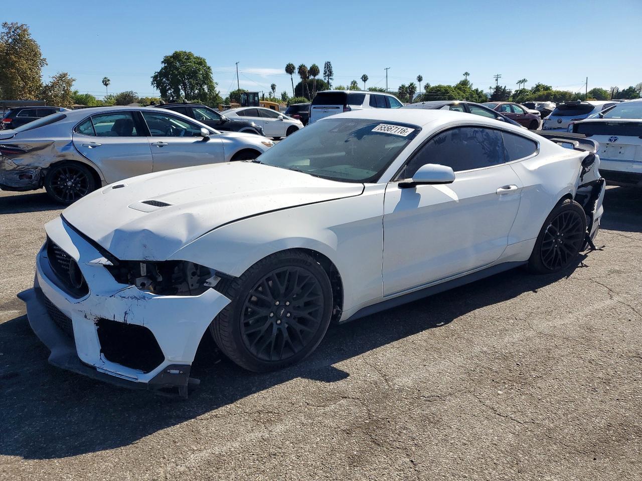 2022 Ford Mustang White vin: 1FA6P8TH6N5104398