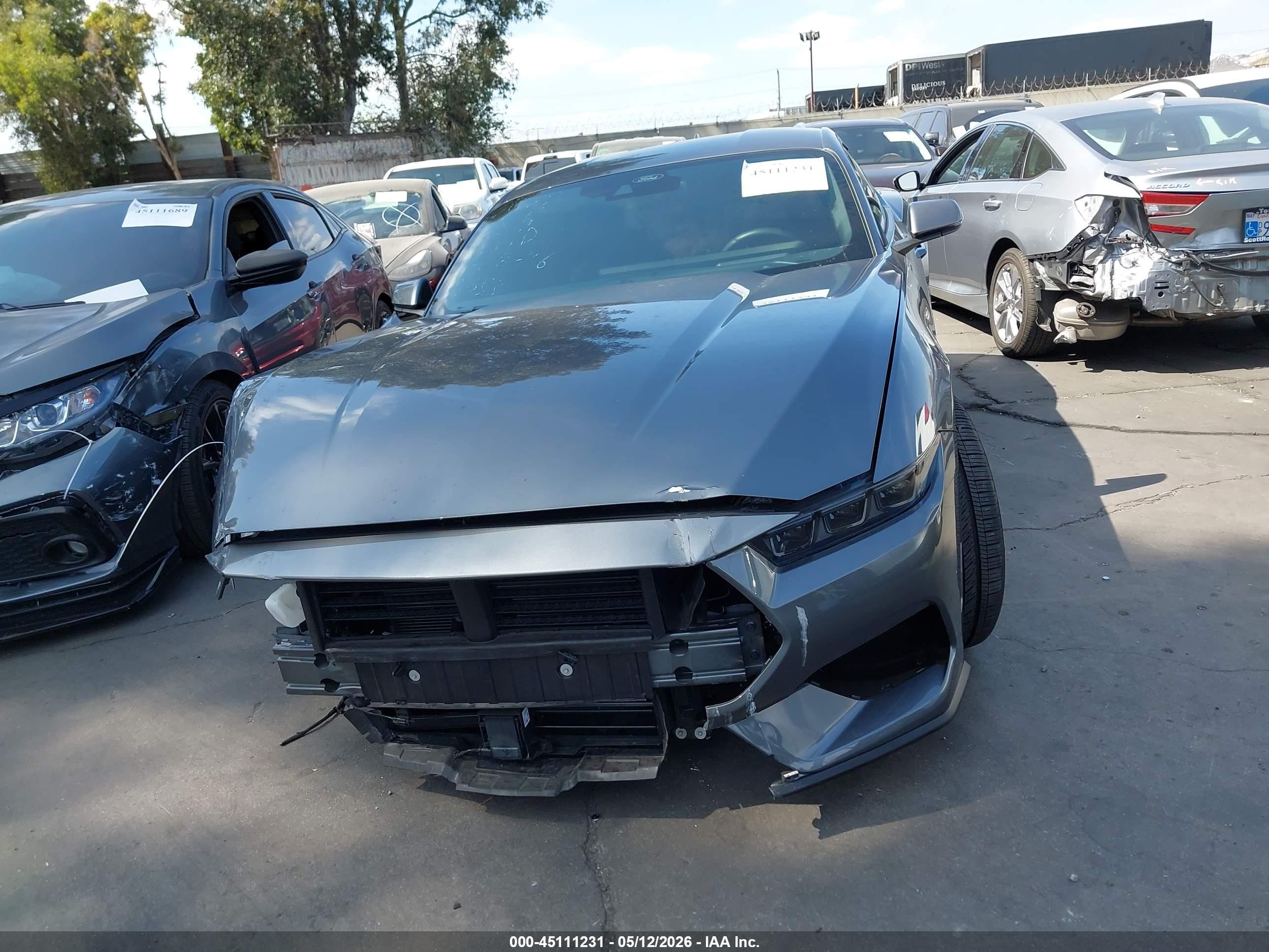 2025 Ford Mustang Ecoboost Premium Fastback Серый vin: 1FA6P8TH6S5130561