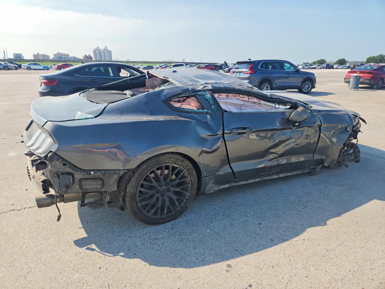 2015 Ford Mustang Gray vin: 1FA6P8TH7F5314087
