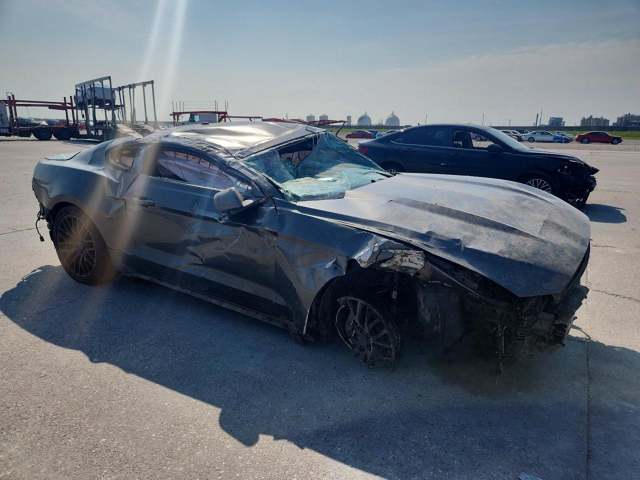2015 Ford Mustang Gray vin: 1FA6P8TH7F5314087