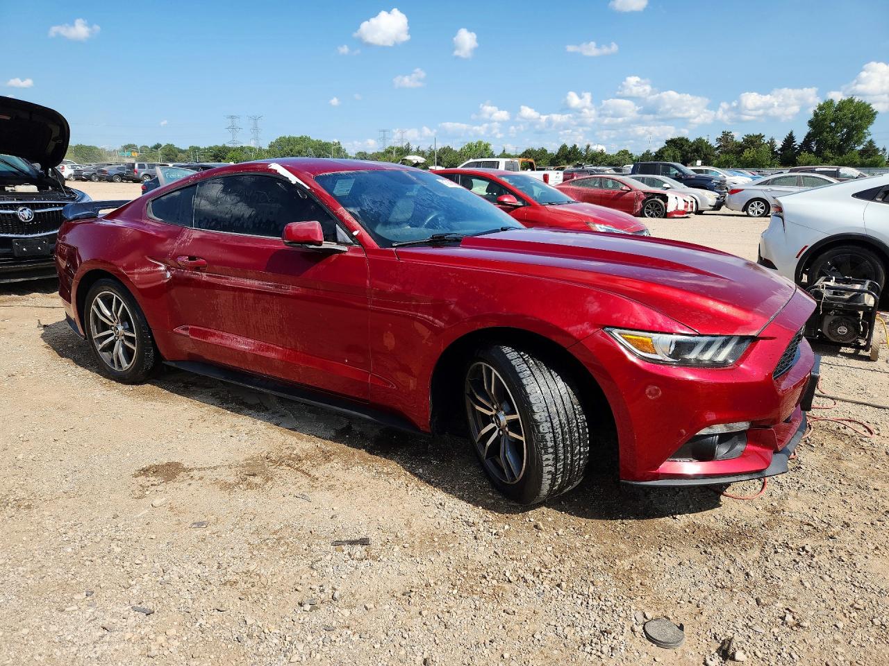 2015 Ford Mustang Red vin: 1FA6P8TH7F5317751