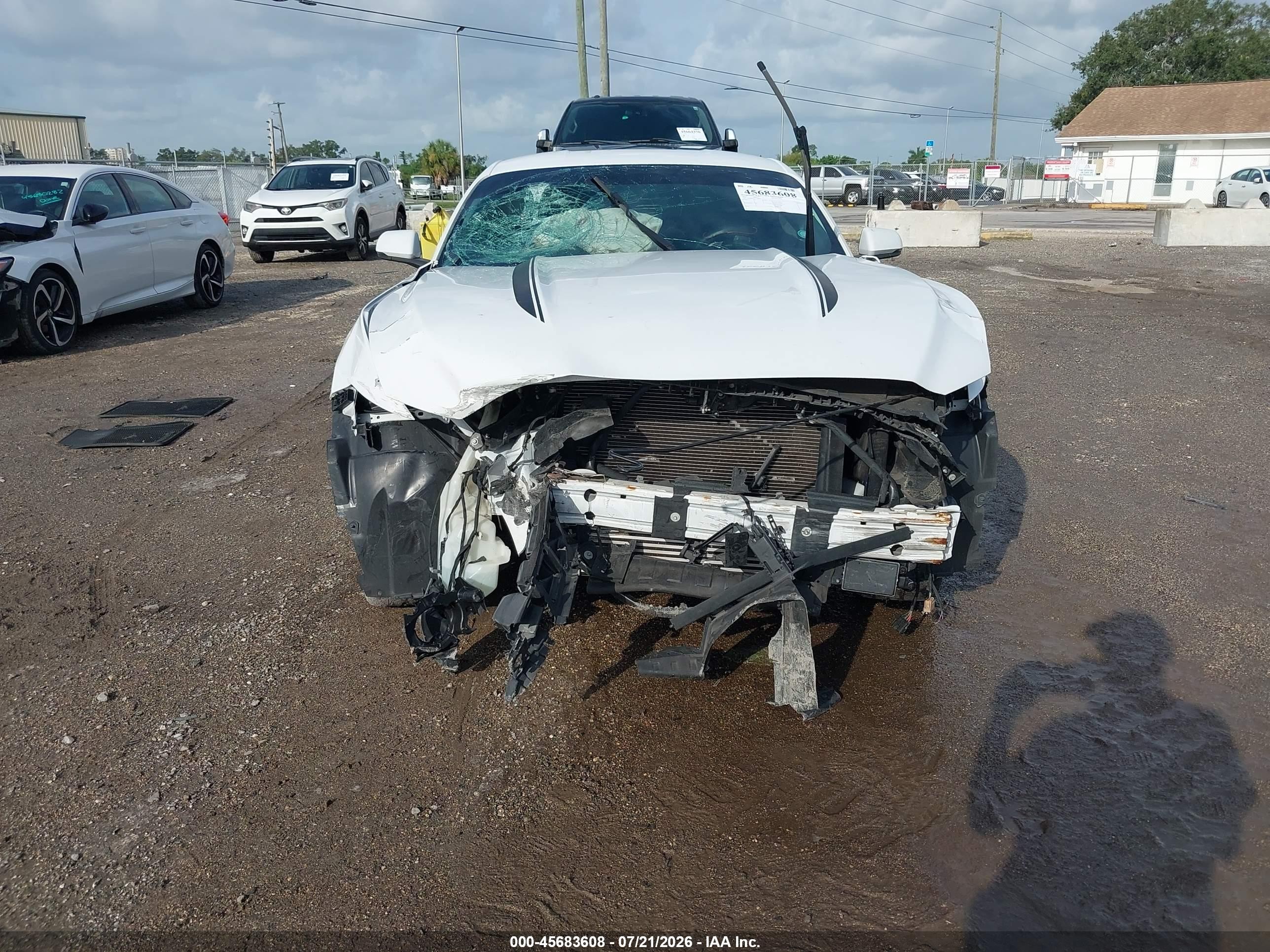 2015 Ford Mustang Ecoboost White vin: 1FA6P8TH7F5328989