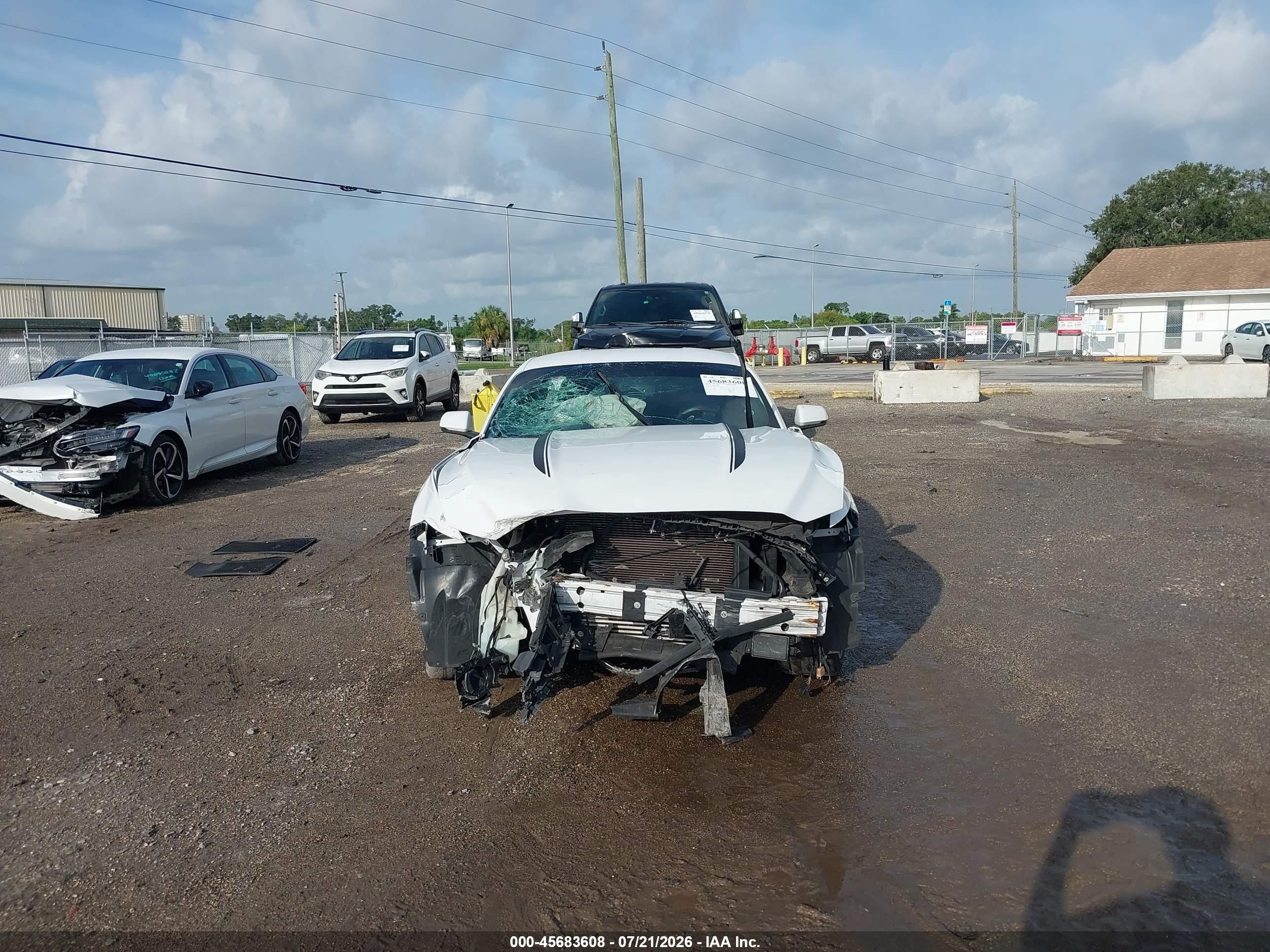 2015 Ford Mustang Ecoboost White vin: 1FA6P8TH7F5328989