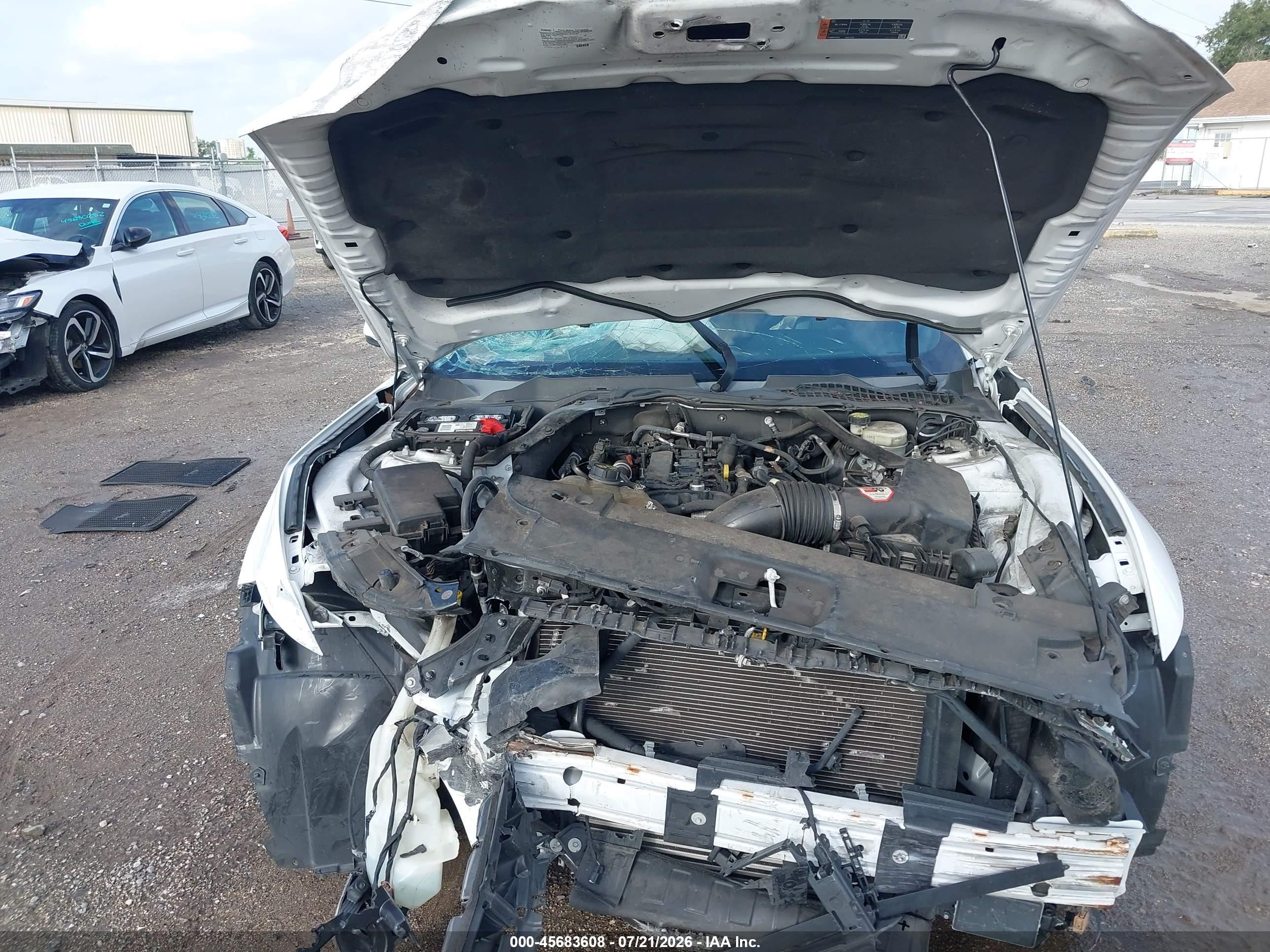 2015 Ford Mustang Ecoboost White vin: 1FA6P8TH7F5328989