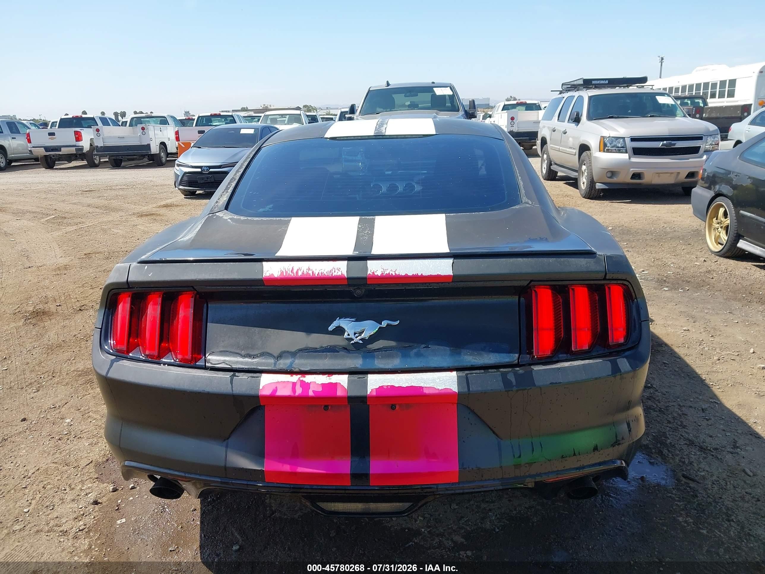 2015 Ford Mustang Ecoboost Black vin: 1FA6P8TH7F5332993
