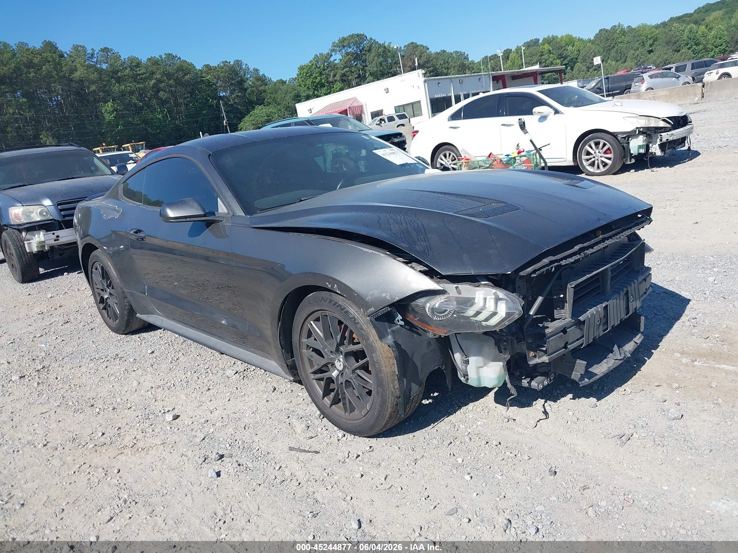 2015 Ford Mustang Ecoboost Gray vin: 1FA6P8TH7F5343220