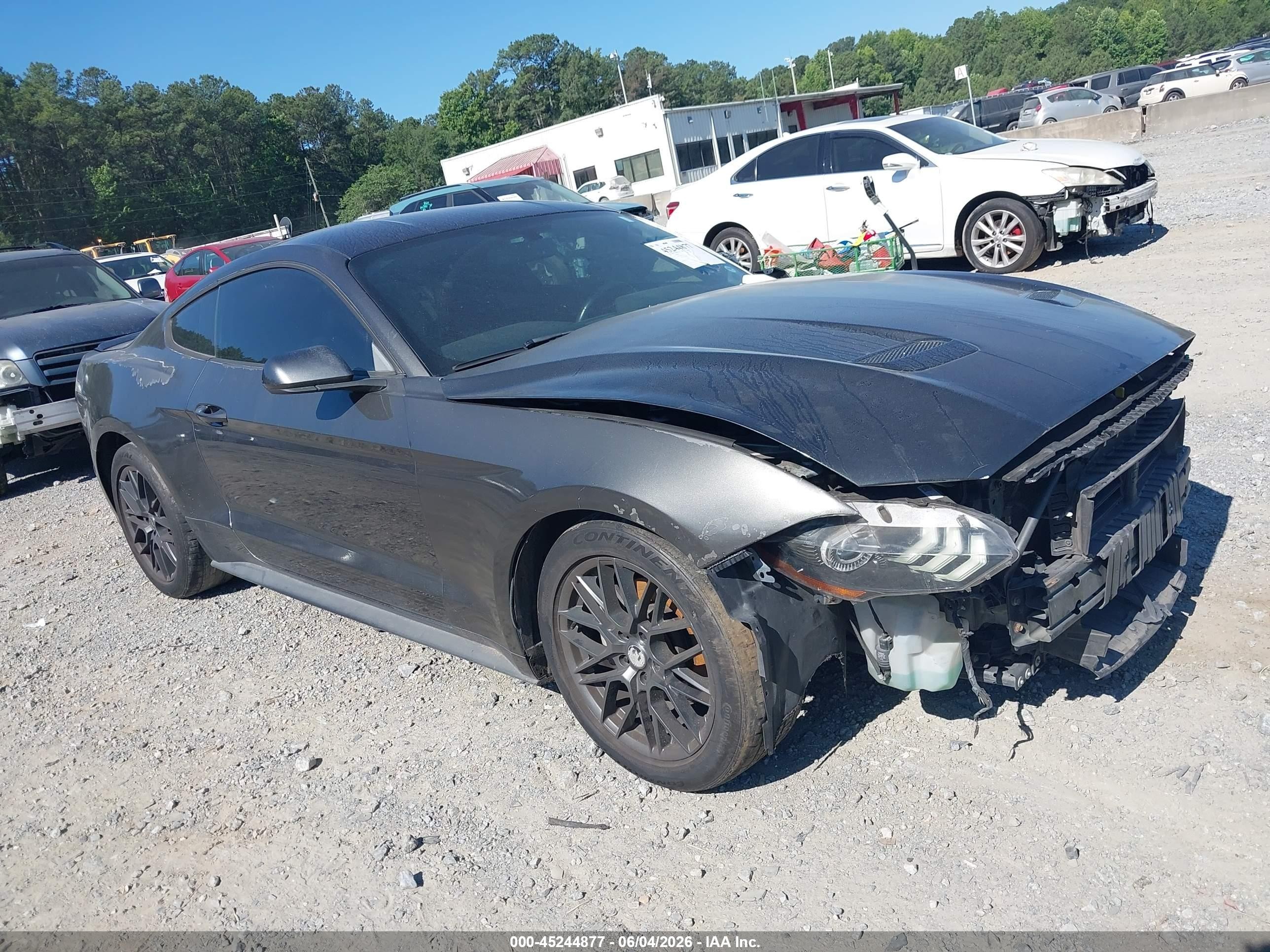 2015 Ford Mustang Ecoboost Gray vin: 1FA6P8TH7F5343220