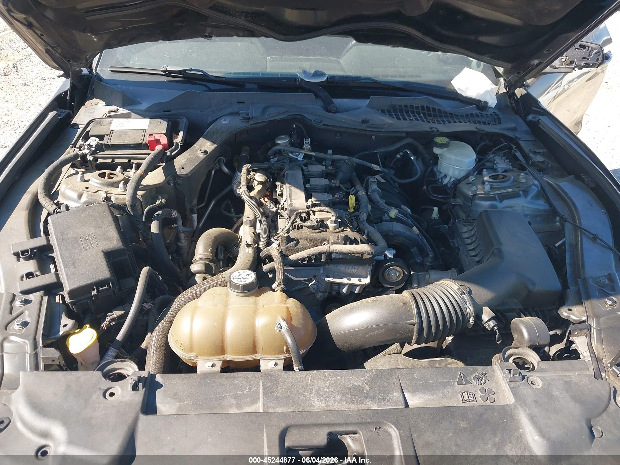 2015 Ford Mustang Ecoboost Gray vin: 1FA6P8TH7F5343220