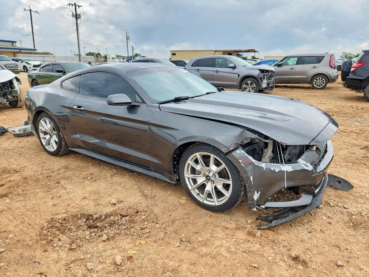 2015 Ford Mustang Gray vin: 1FA6P8TH7F5369123