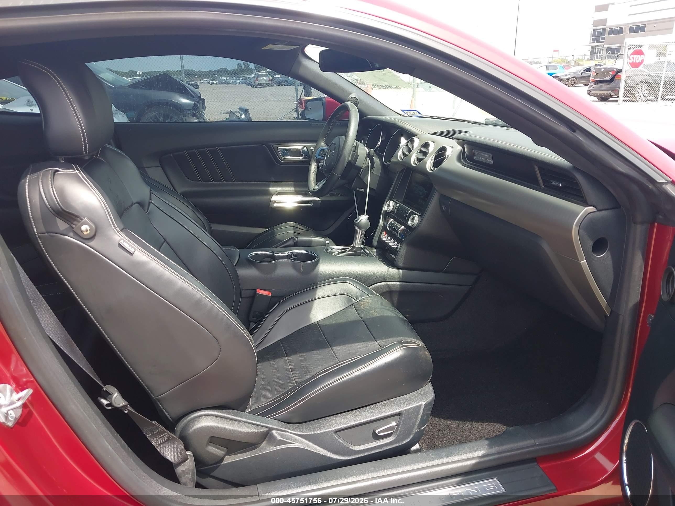 2015 Ford Mustang Ecoboost Red vin: 1FA6P8TH7F5386584