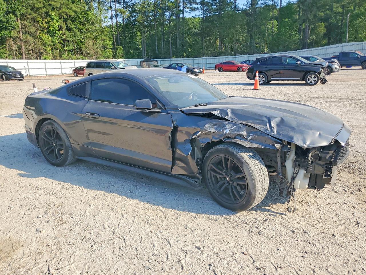 2016 Ford Mustang Gray vin: 1FA6P8TH7G5231647