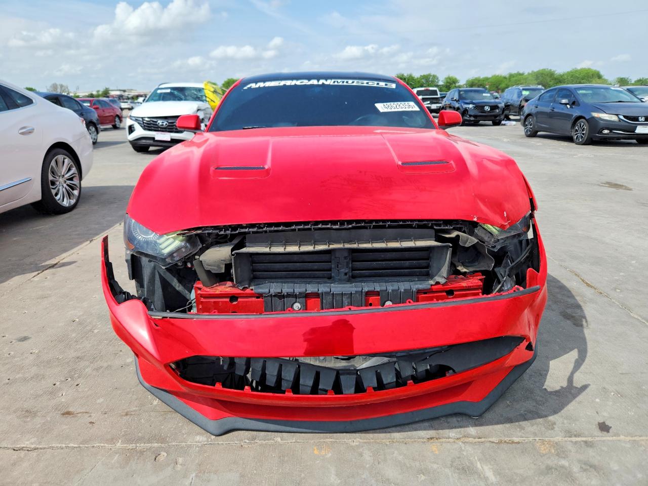 2019 Ford Mustang Red vin: 1FA6P8TH7K5115180