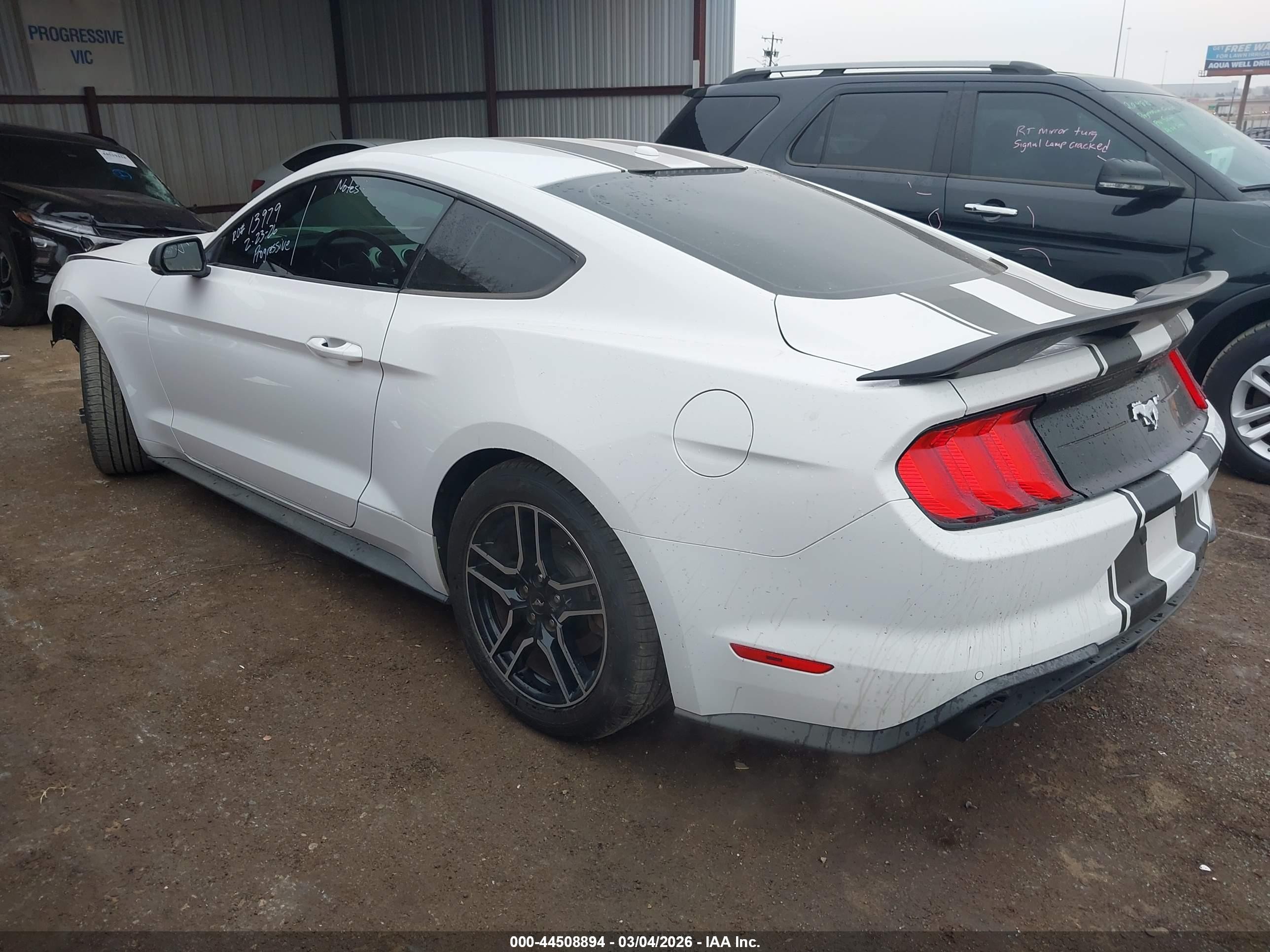 2020 Ford Mustang Ecoboost Premium Fastback White vin: 1FA6P8TH7L5134703