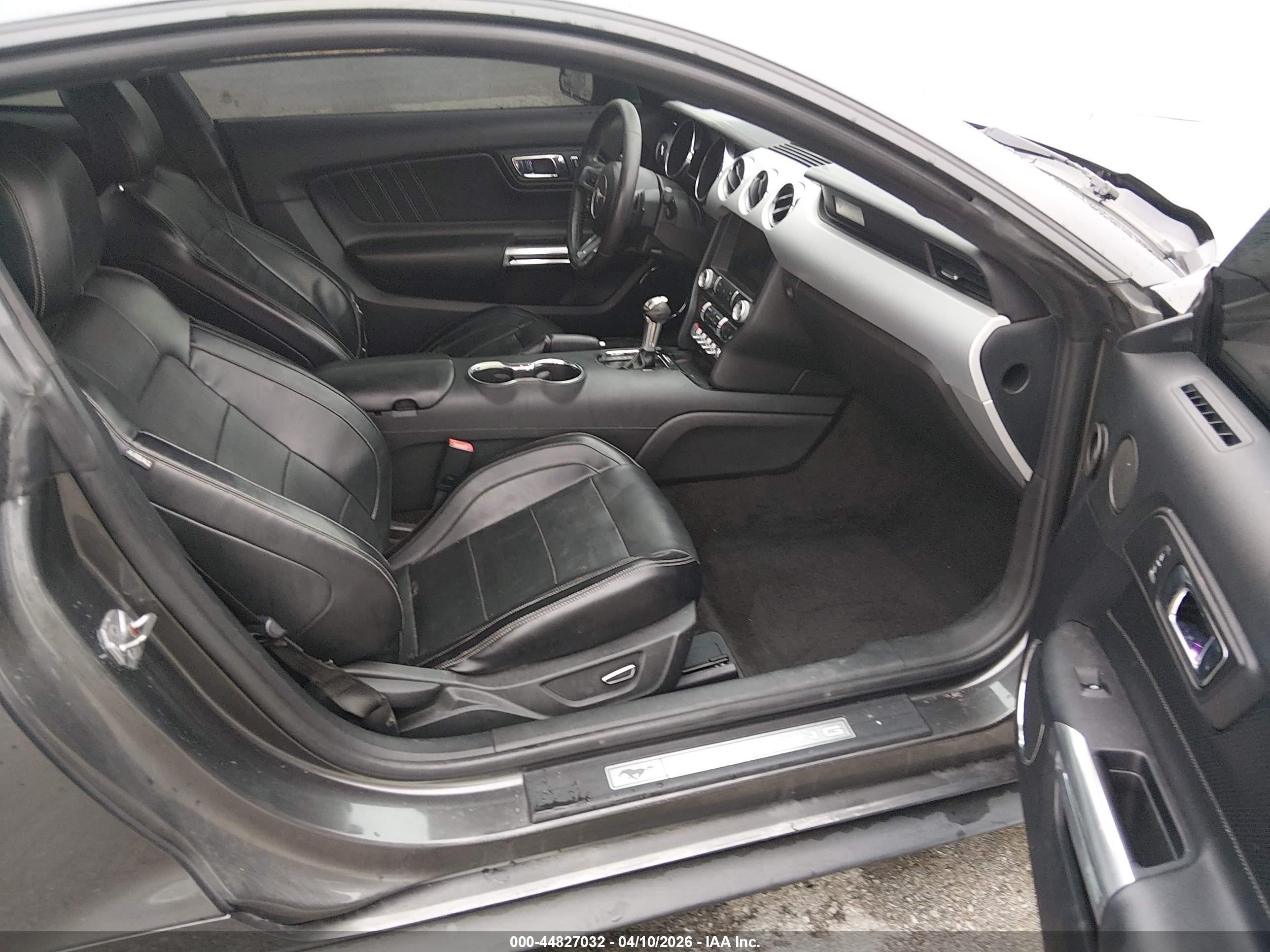 2015 Ford Mustang Ecoboost Gray vin: 1FA6P8TH8F5299714