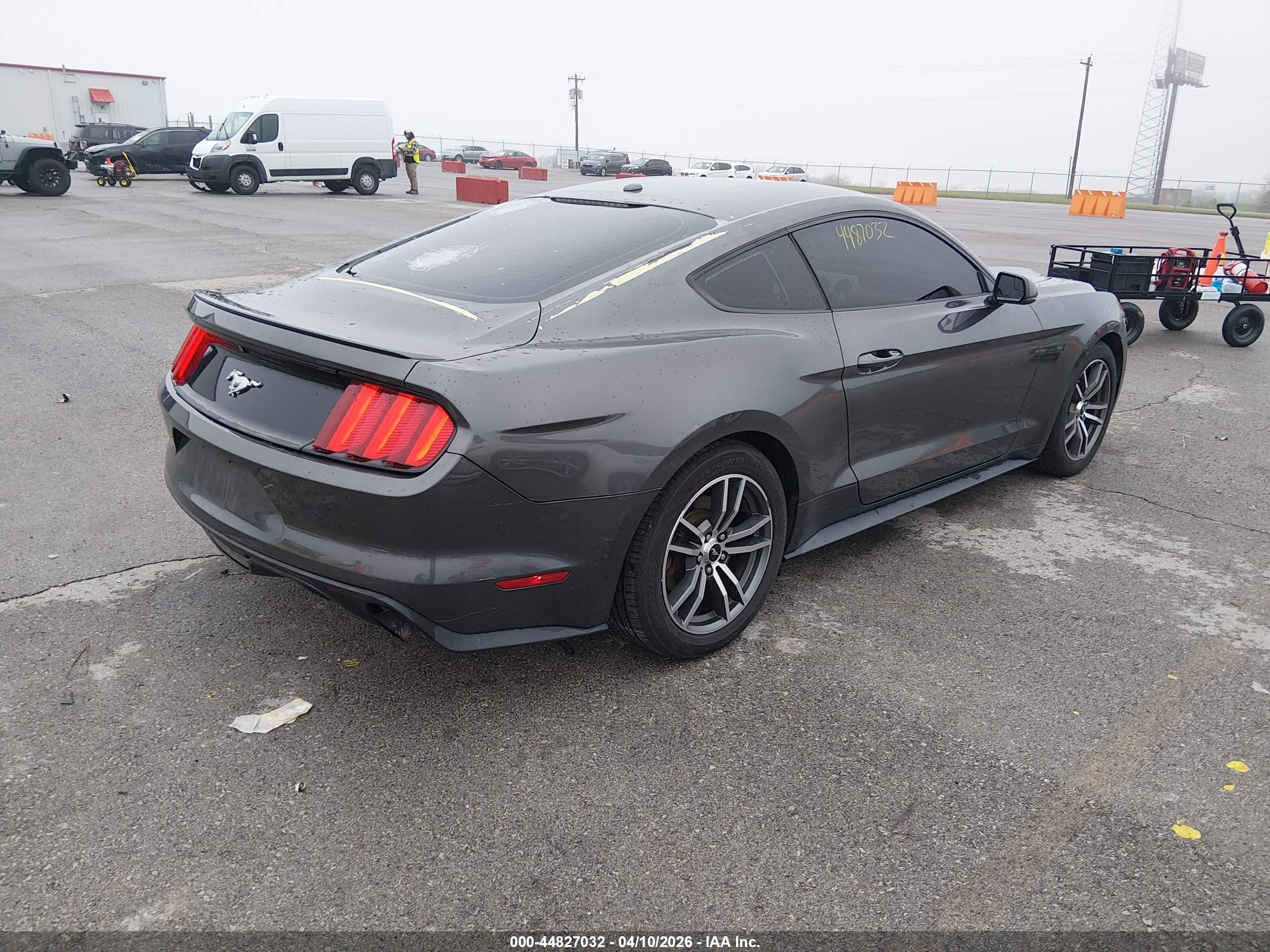 2015 Ford Mustang Ecoboost Gray vin: 1FA6P8TH8F5299714