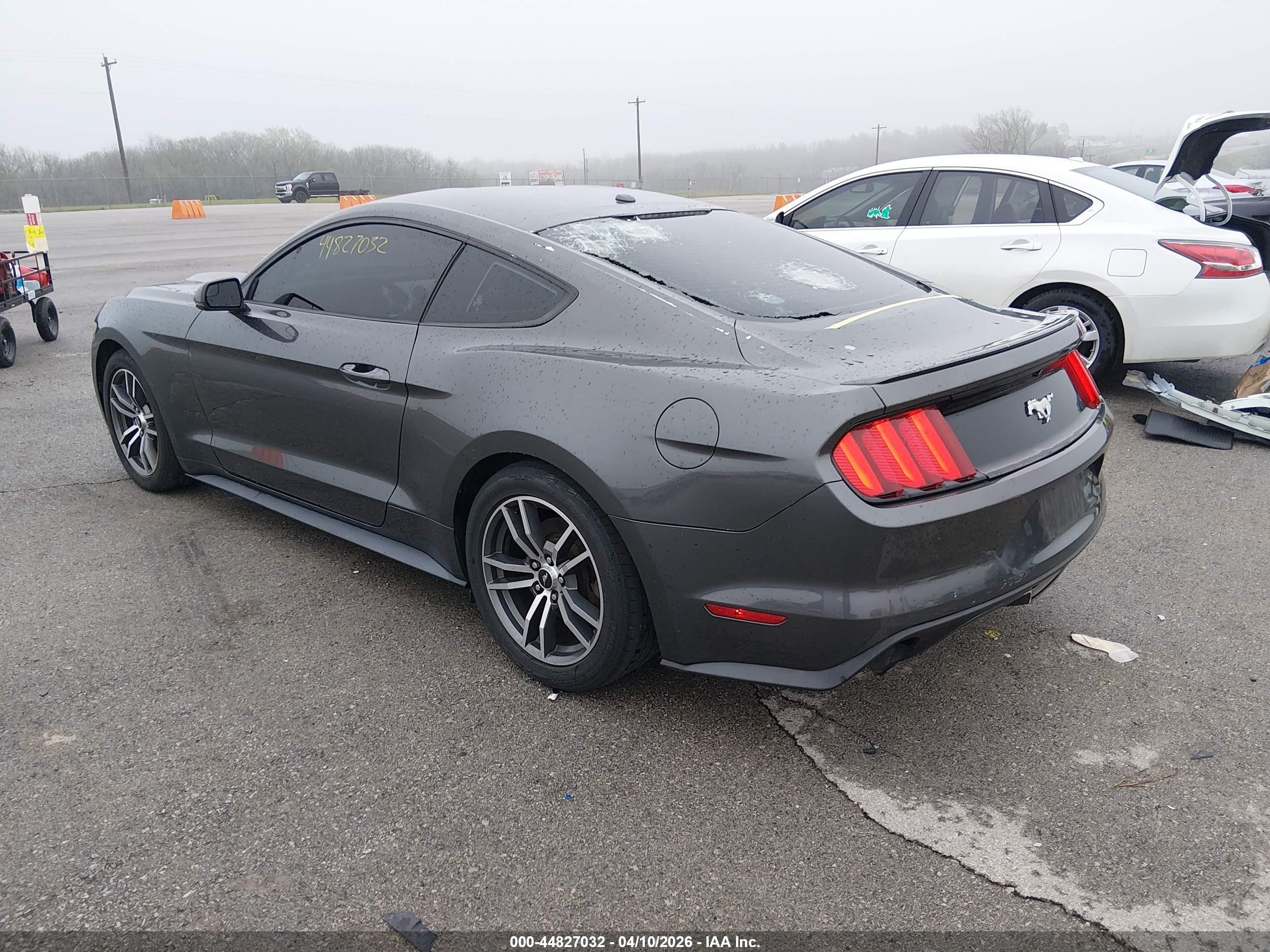 2015 Ford Mustang Ecoboost Gray vin: 1FA6P8TH8F5299714