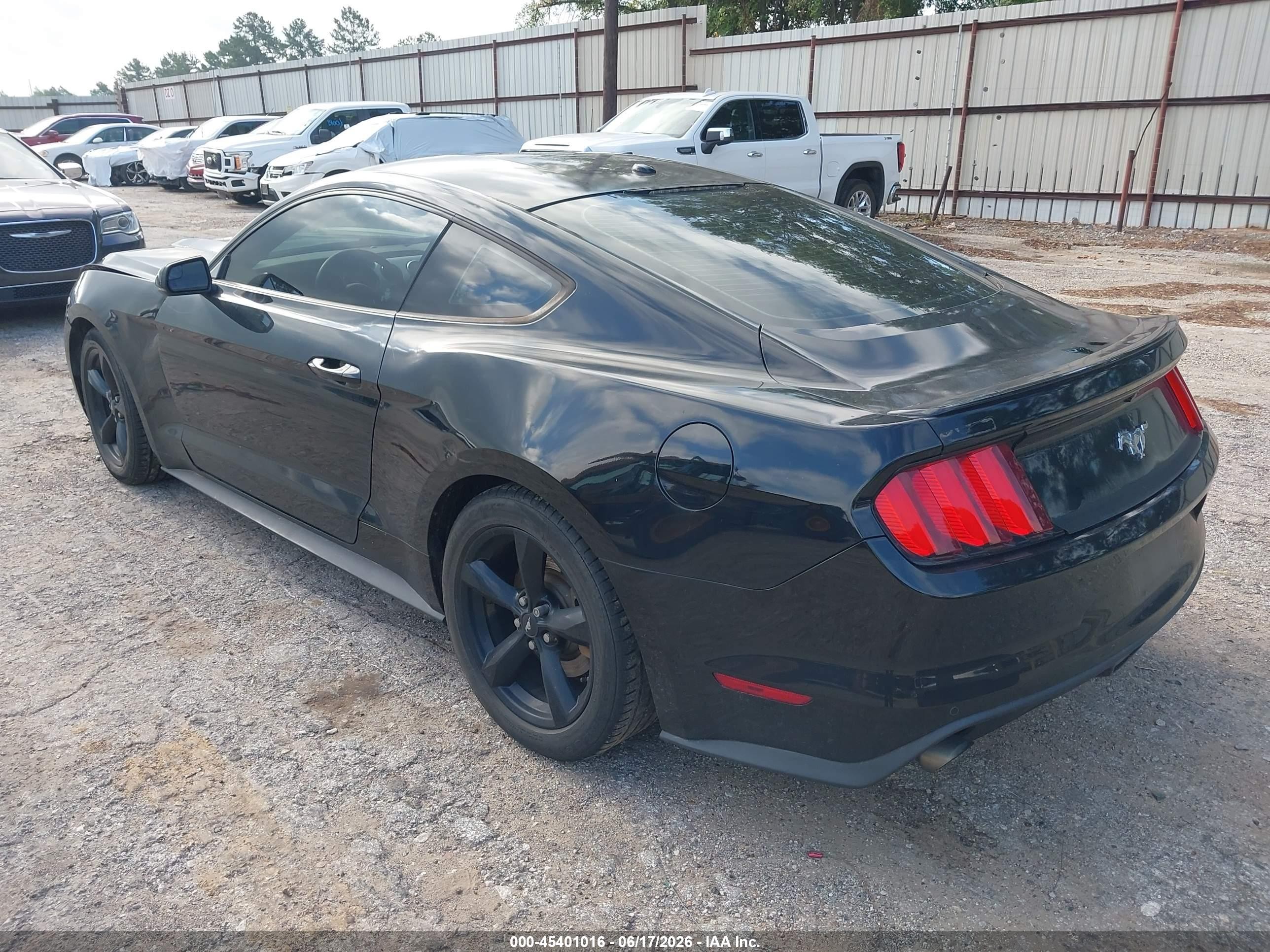 2015 Ford Mustang Ecoboost Black vin: 1FA6P8TH8F5325955