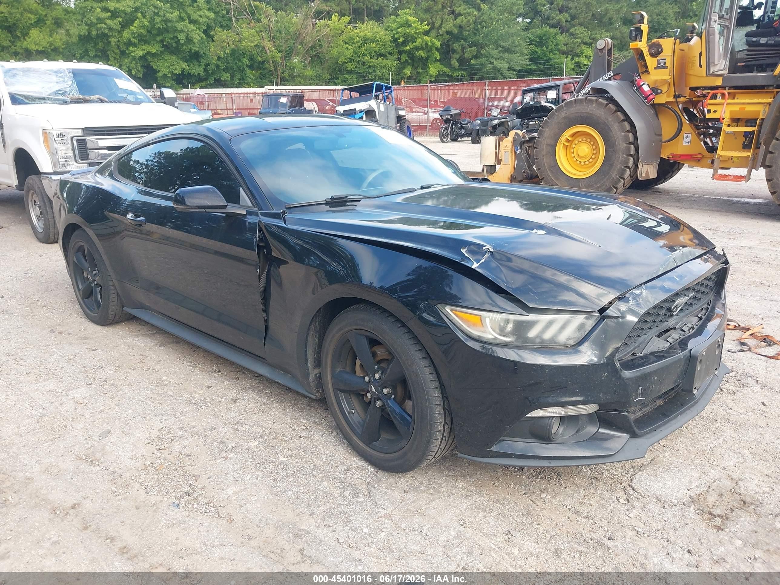 2015 Ford Mustang Ecoboost Black vin: 1FA6P8TH8F5325955