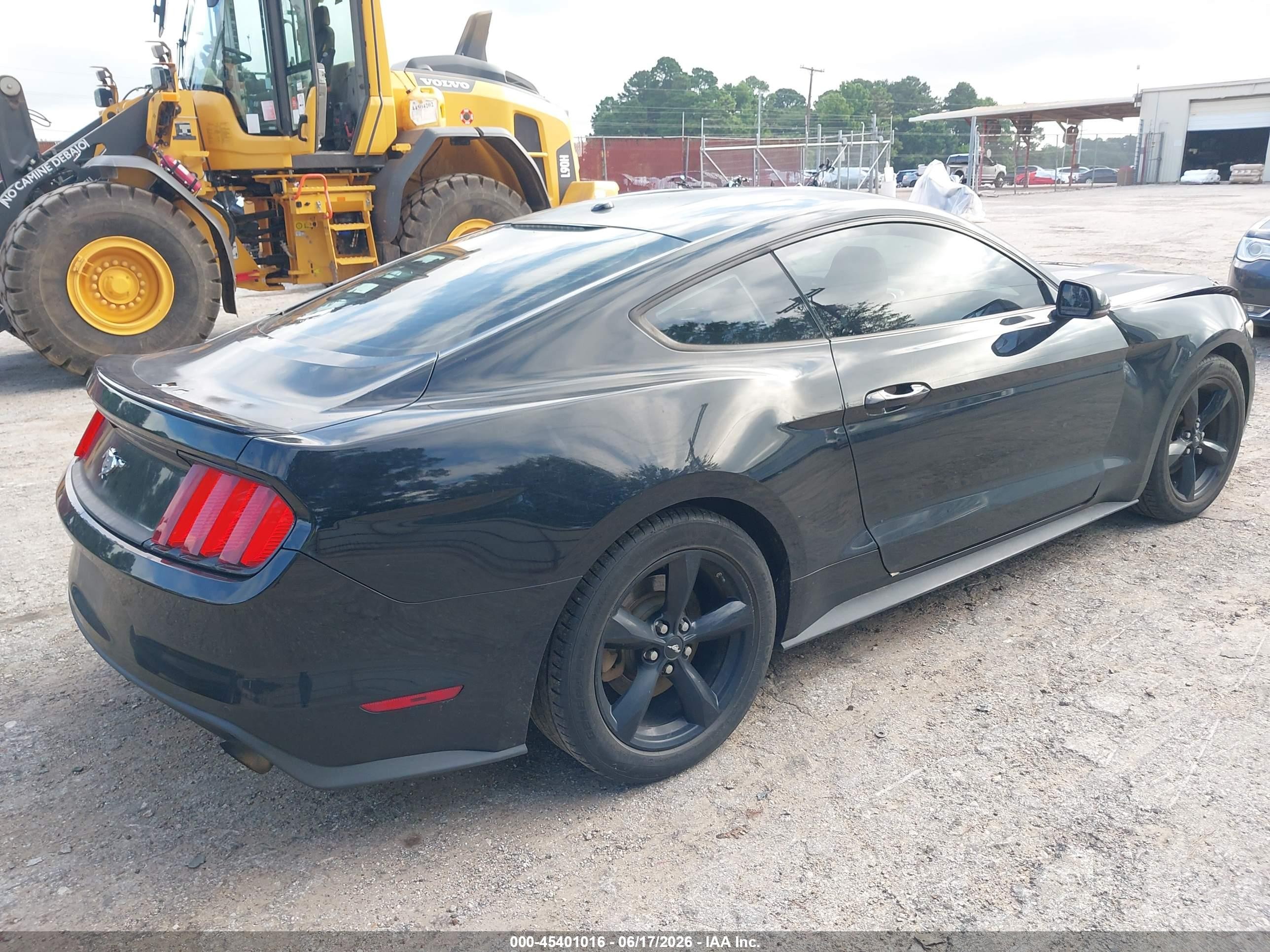2015 Ford Mustang Ecoboost Black vin: 1FA6P8TH8F5325955