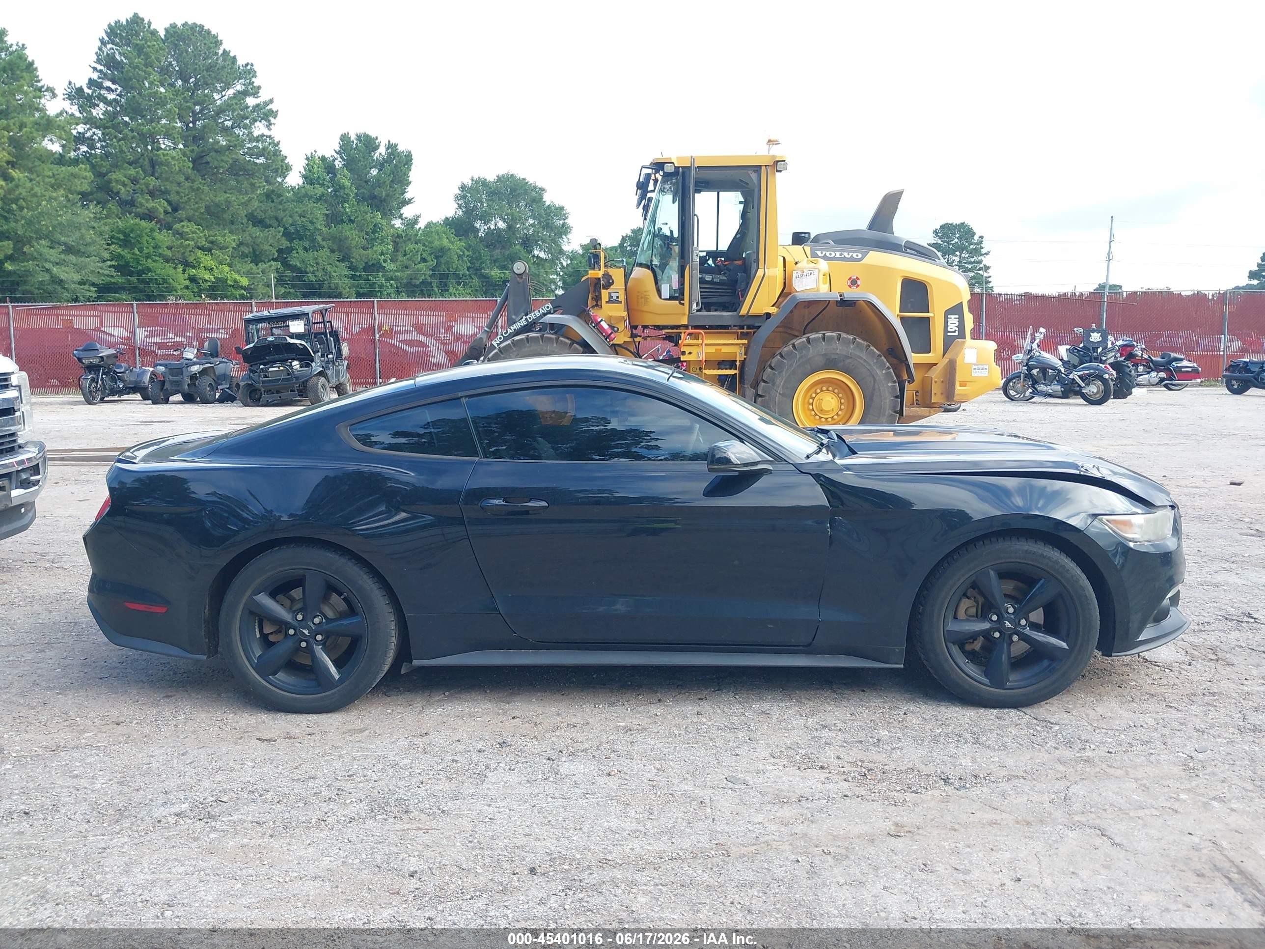 2015 Ford Mustang Ecoboost Black vin: 1FA6P8TH8F5325955