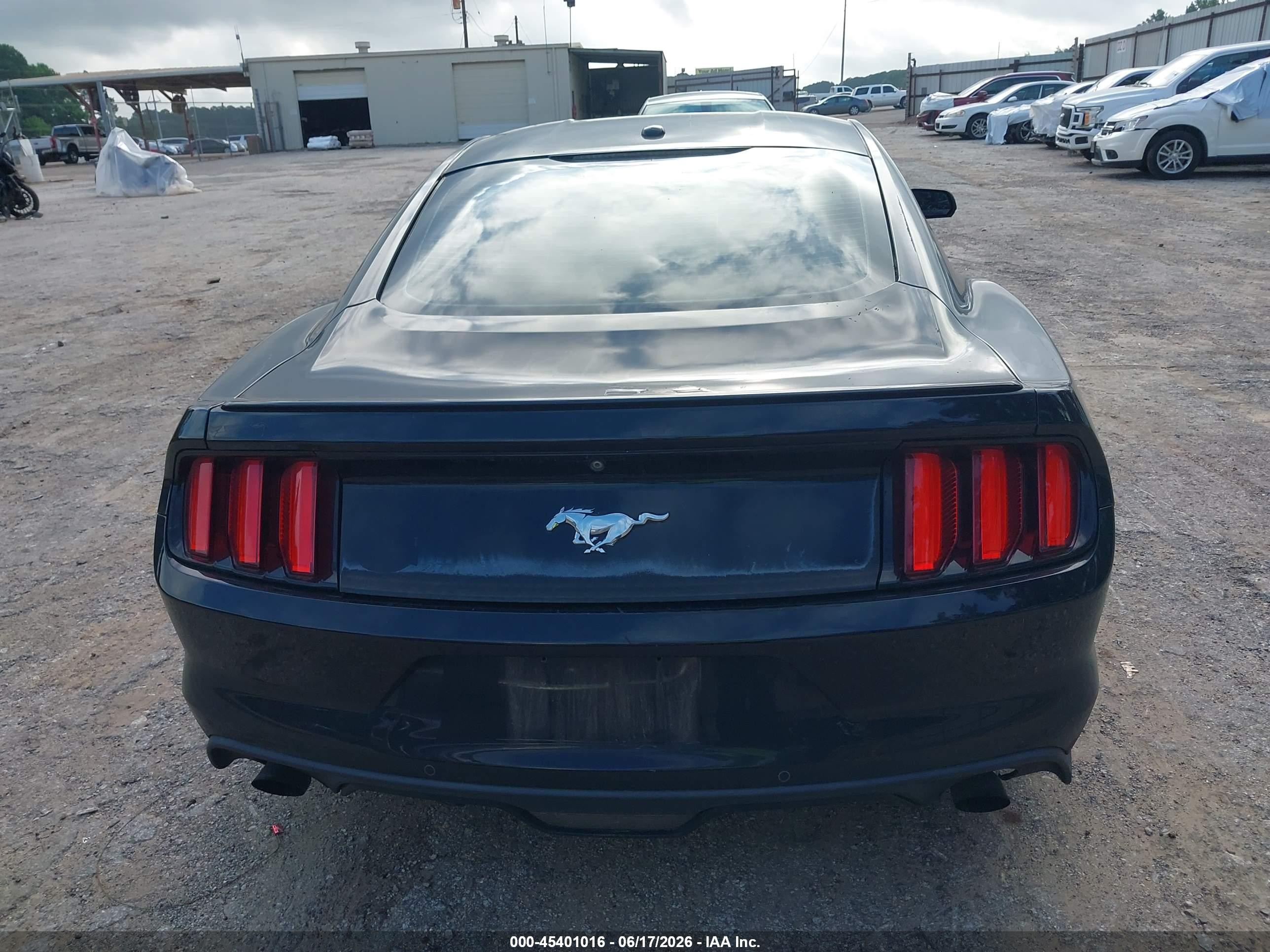 2015 Ford Mustang Ecoboost Black vin: 1FA6P8TH8F5325955