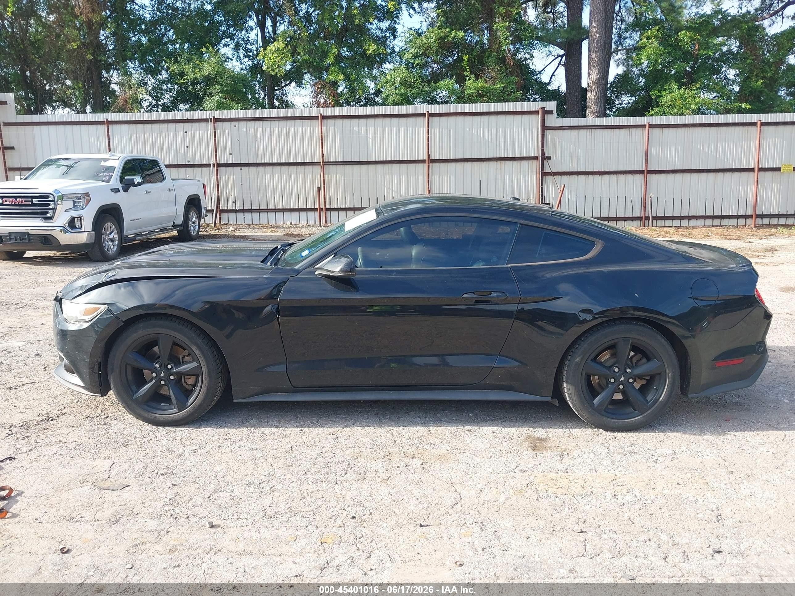 2015 Ford Mustang Ecoboost Black vin: 1FA6P8TH8F5325955
