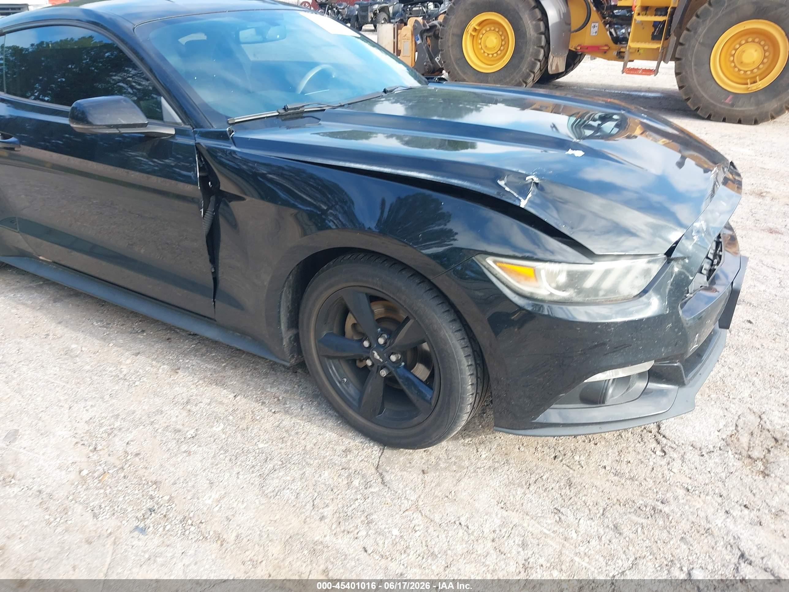 2015 Ford Mustang Ecoboost Black vin: 1FA6P8TH8F5325955