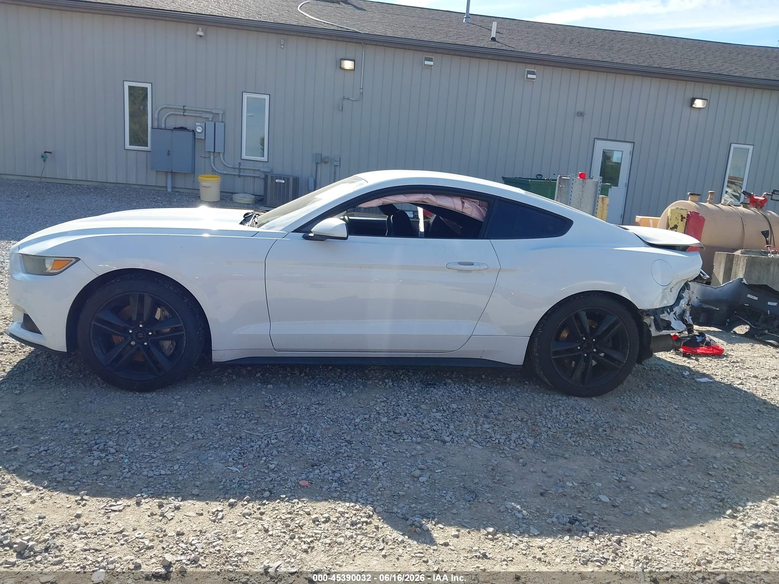 2015 Ford Mustang Ecoboost White vin: 1FA6P8TH8F5337085