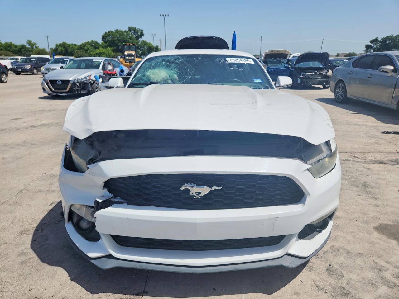 2015 Ford Mustang White vin: 1FA6P8TH8F5354906