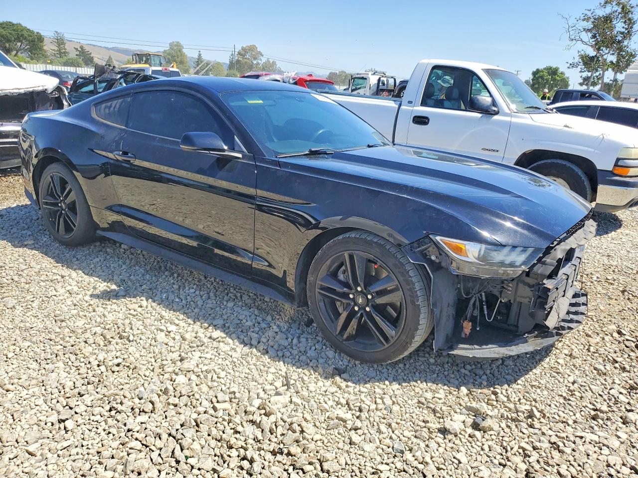 2015 Ford Mustang Black vin: 1FA6P8TH8F5363623