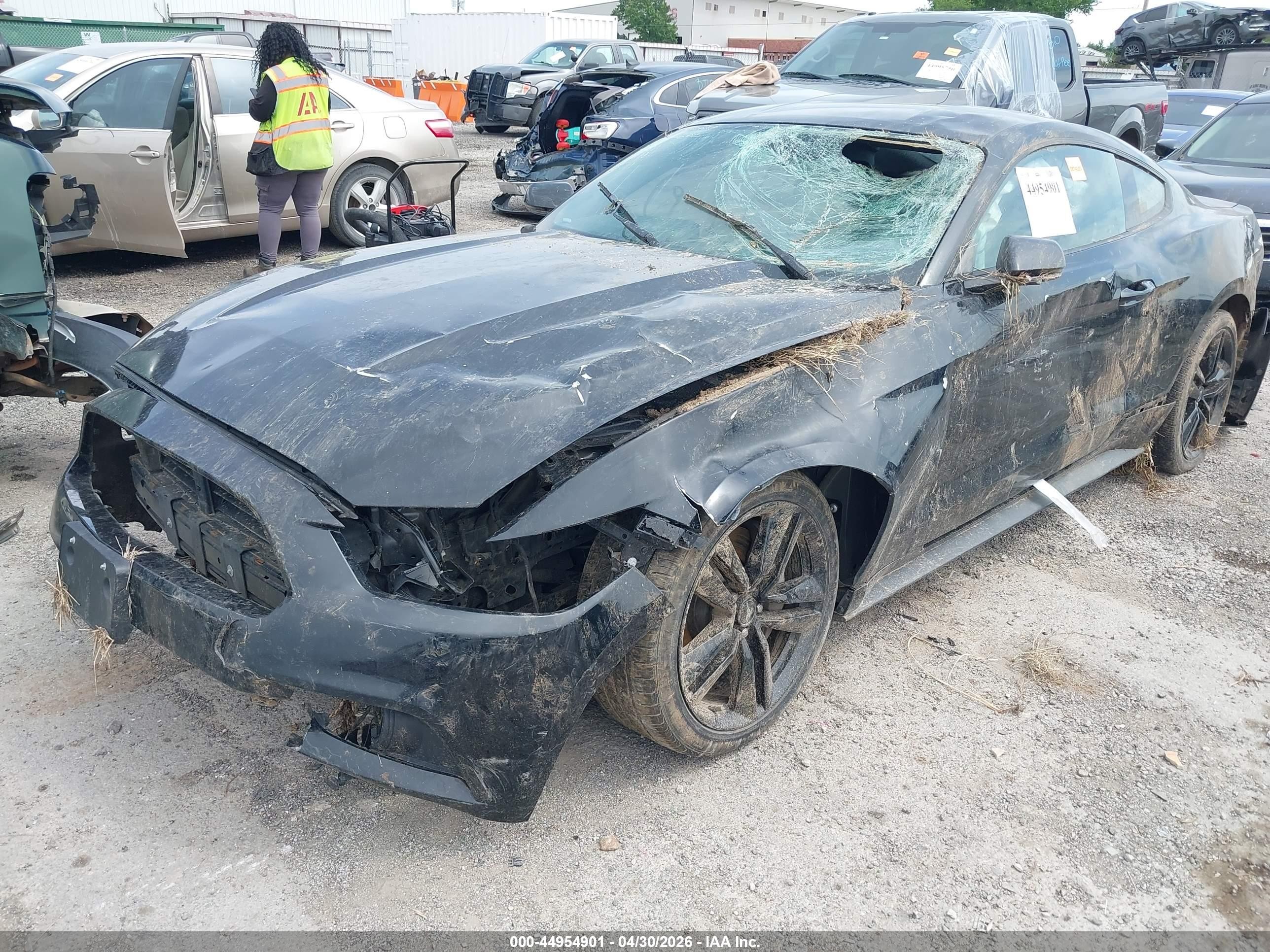 2015 Ford Mustang Ecoboost Black vin: 1FA6P8TH8F5417289