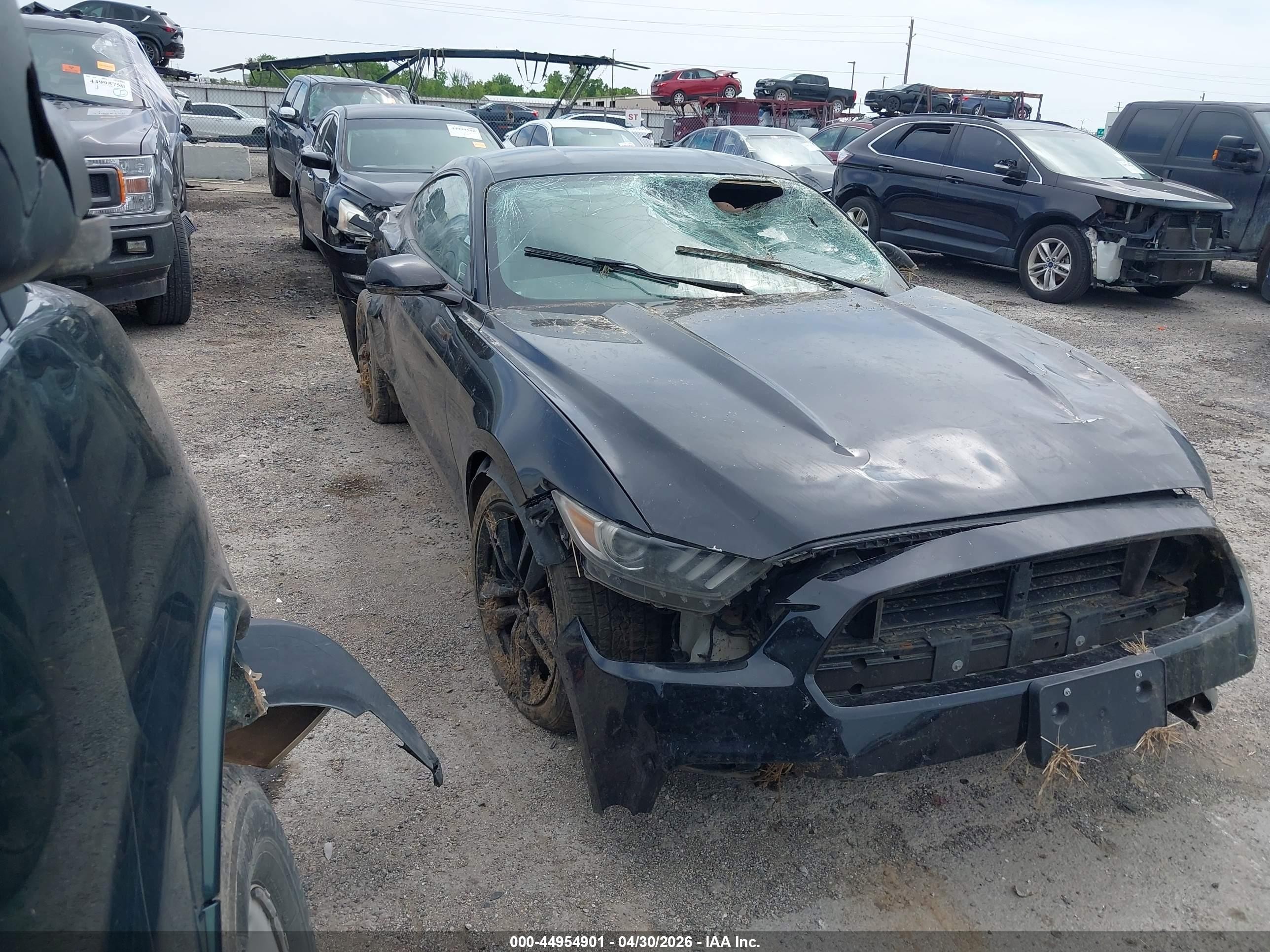 2015 Ford Mustang Ecoboost Black vin: 1FA6P8TH8F5417289