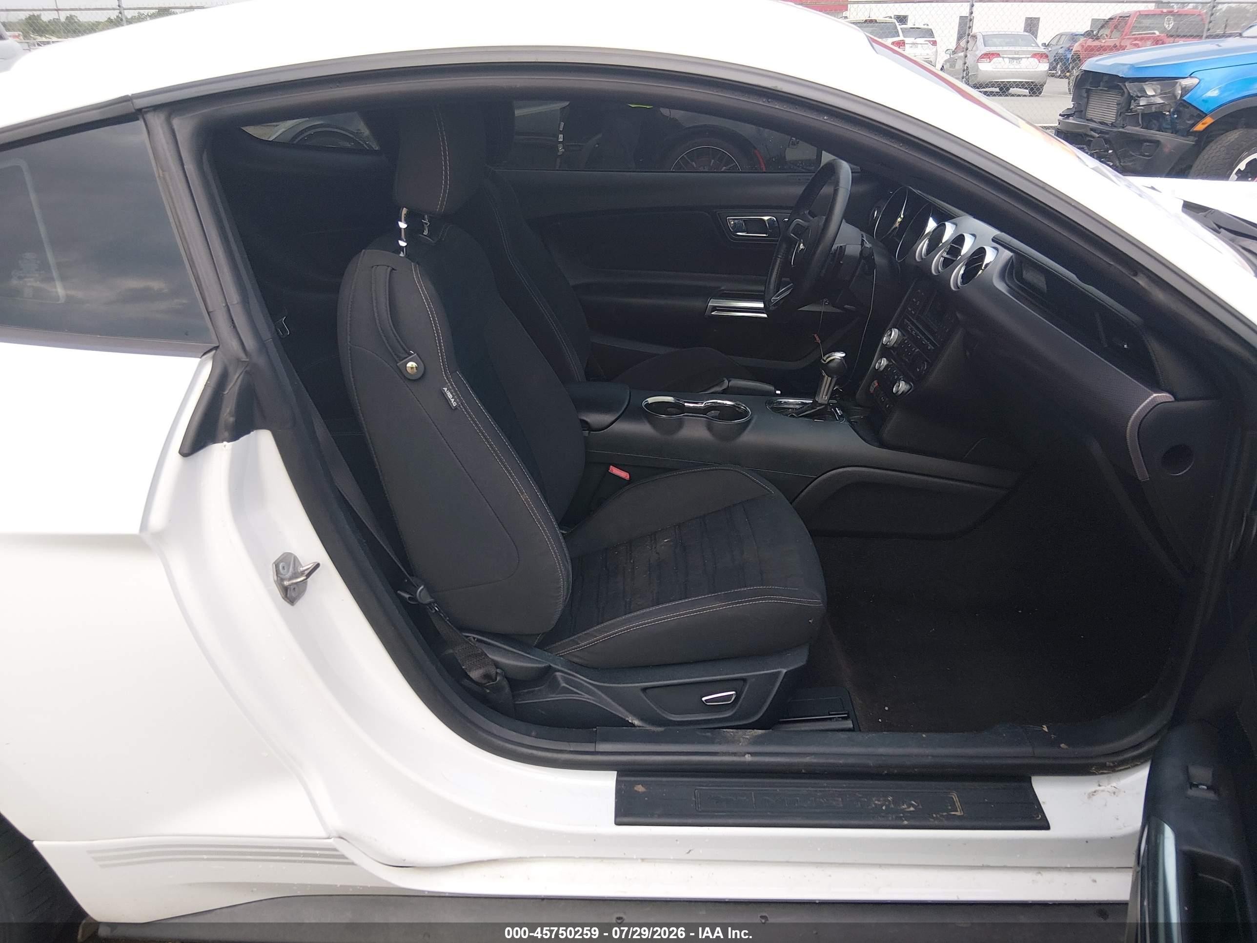 2015 Ford Mustang Ecoboost White vin: 1FA6P8TH8F5431158