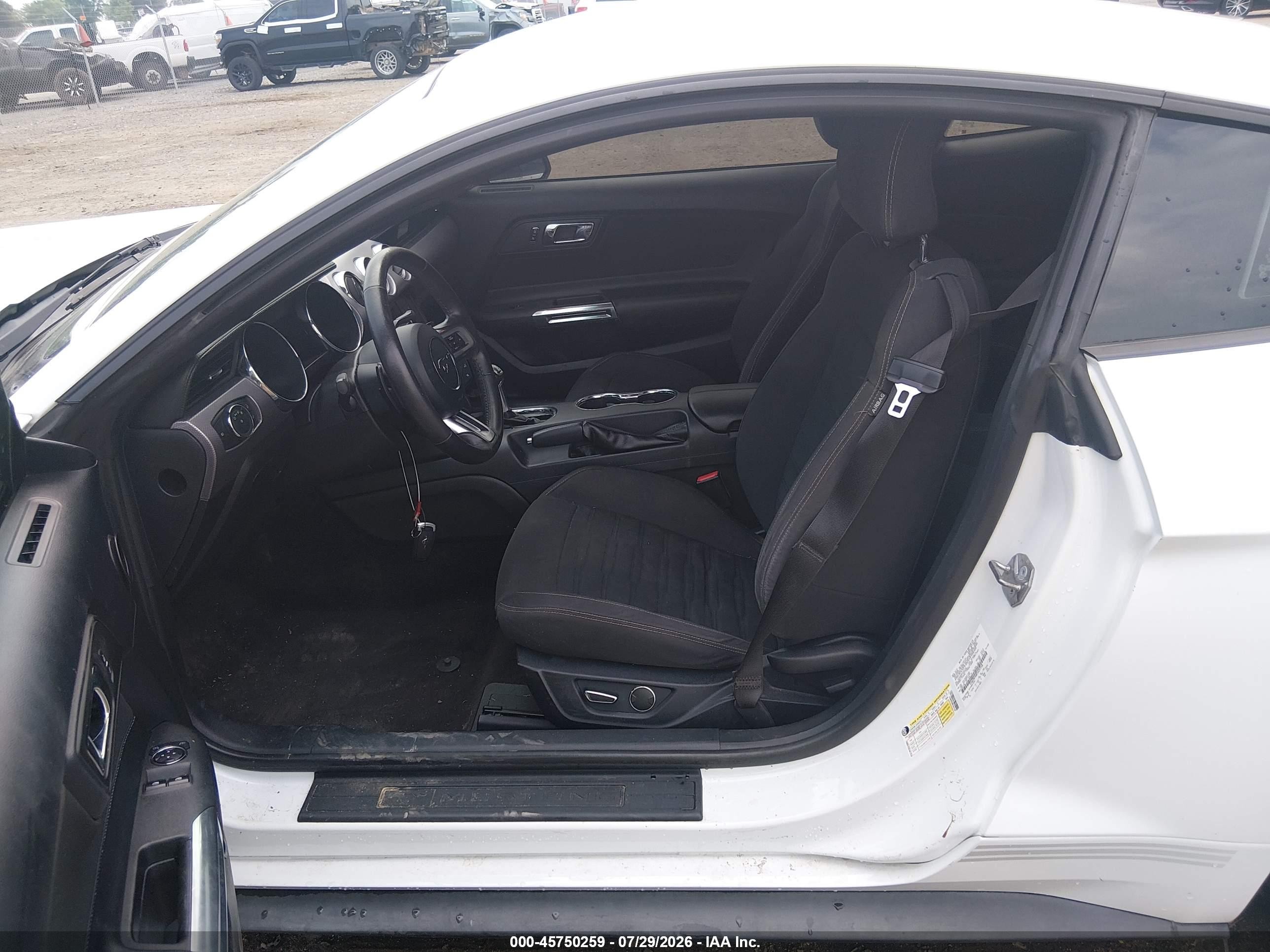 2015 Ford Mustang Ecoboost White vin: 1FA6P8TH8F5431158