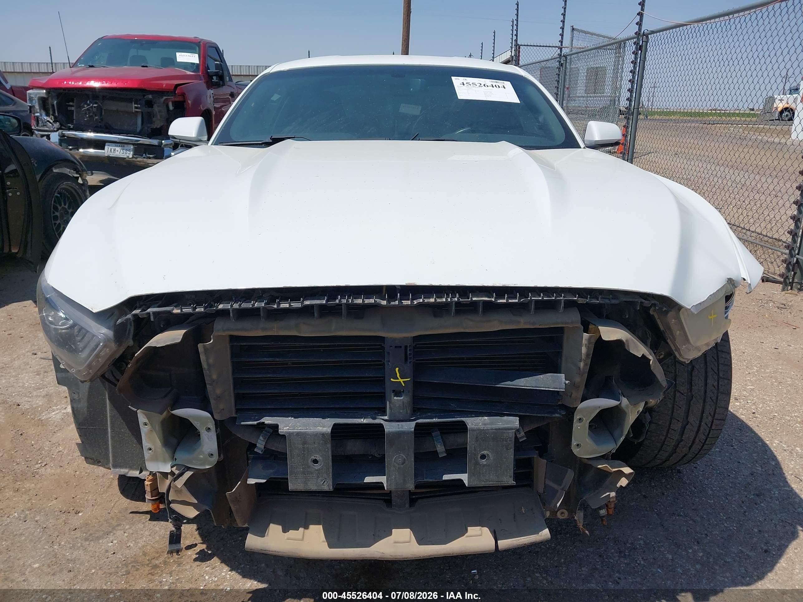 2015 Ford Mustang Ecoboost White vin: 1FA6P8TH8F5434237