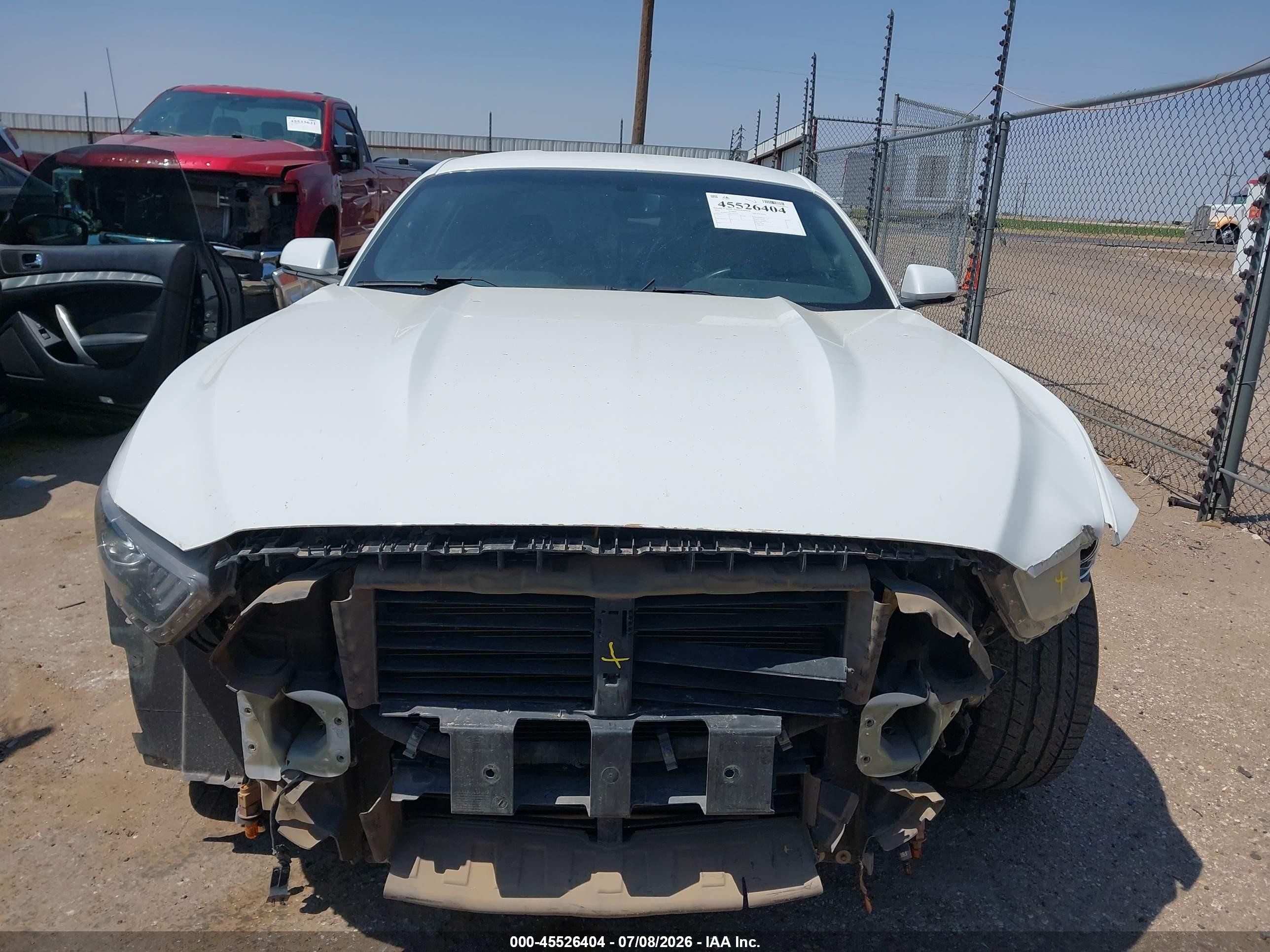 2015 Ford Mustang Ecoboost White vin: 1FA6P8TH8F5434237
